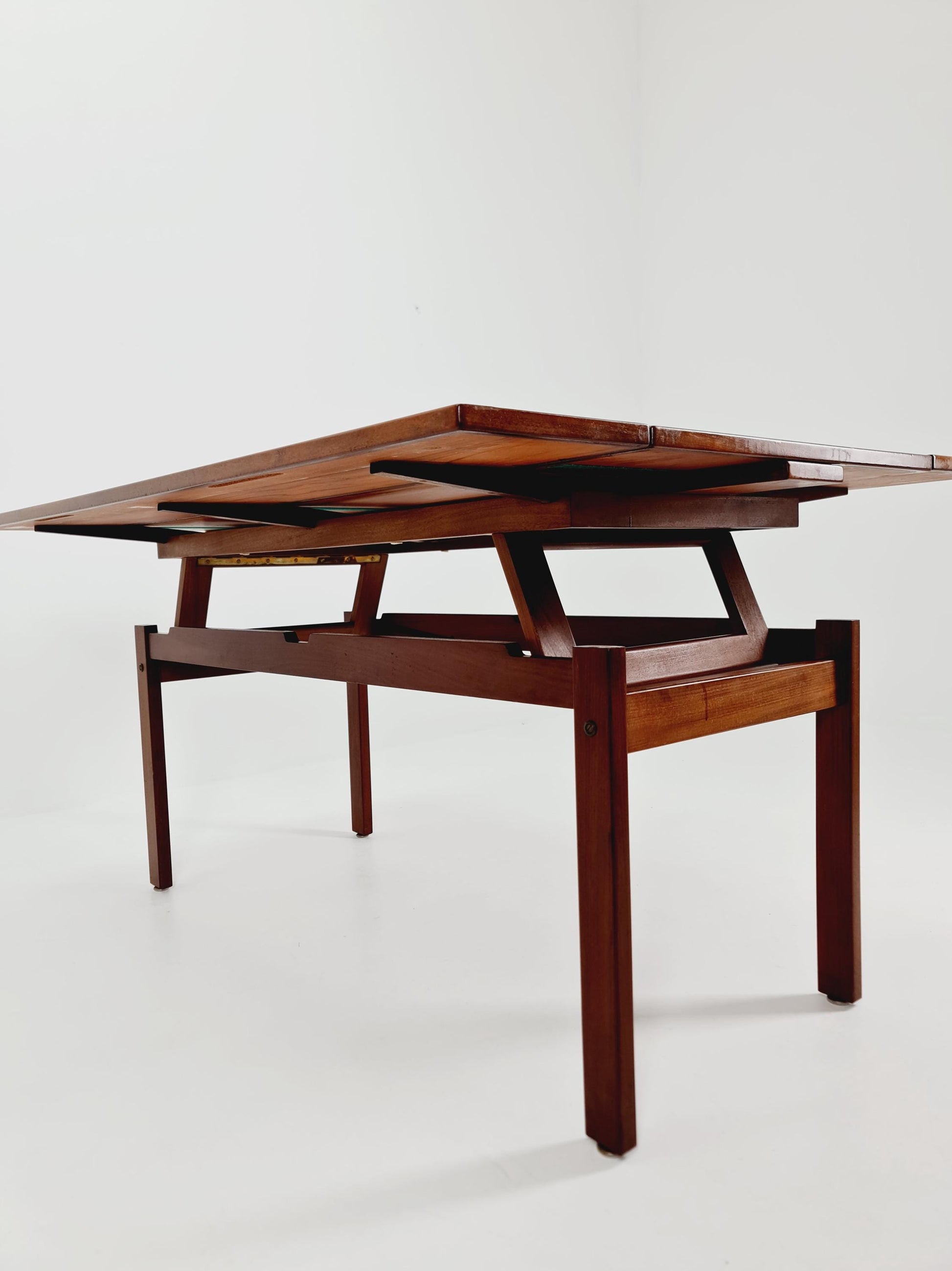 Swedish Teak Coffee Table Elvator by Erik Wortz For Ikea 1960s