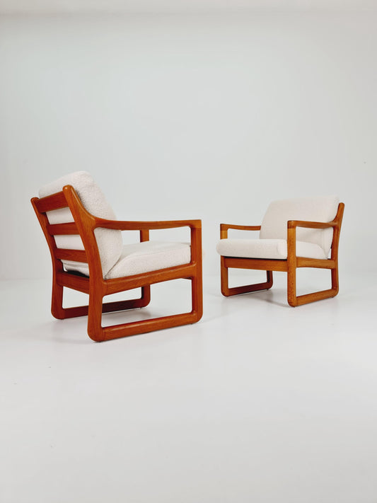 Mid century teak easy lounge chairs for Silkeborg , 1960s