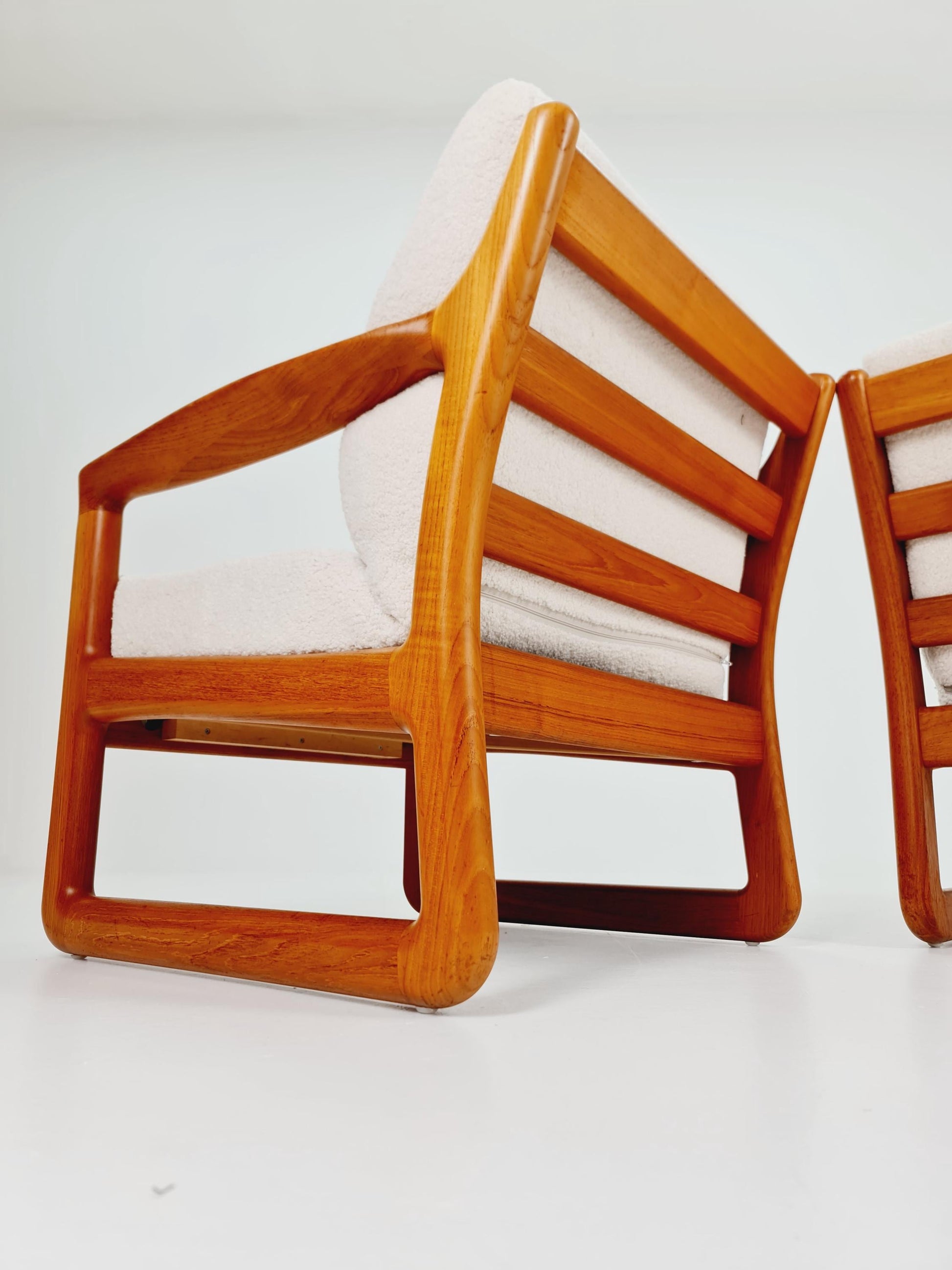 1 of 2 Mid century teak easy lounge chairs for Silkeborg , 1960s