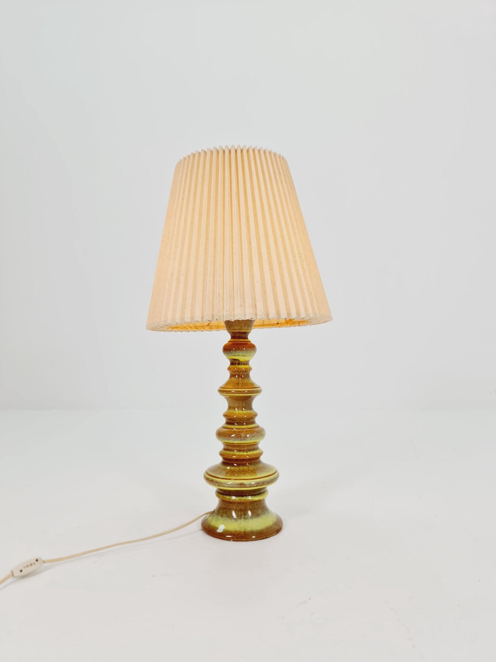 Mid century ceramic handmade floor lamp 1960s Germany