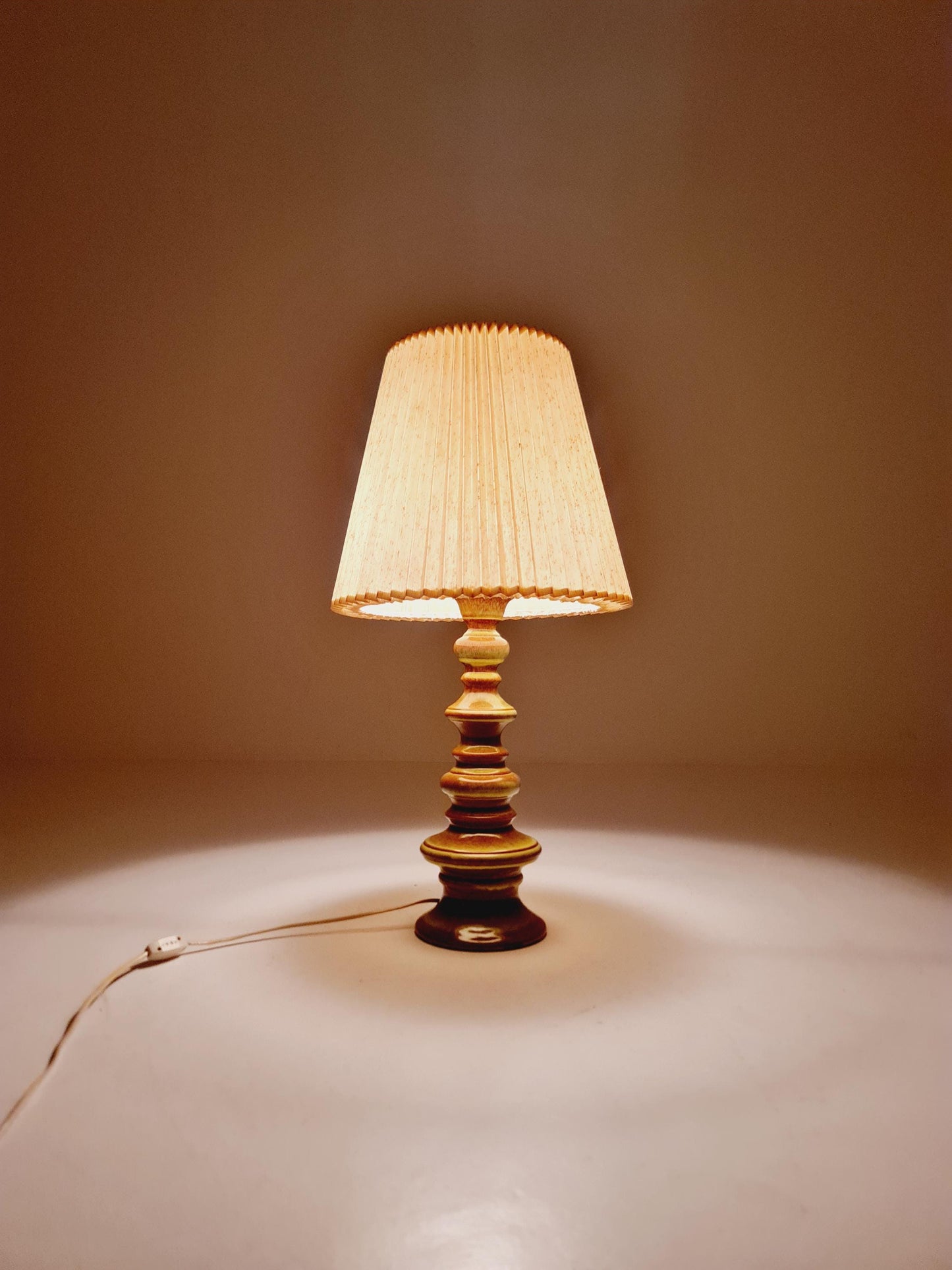 Mid century ceramic handmade floor lamp 1960s Germany