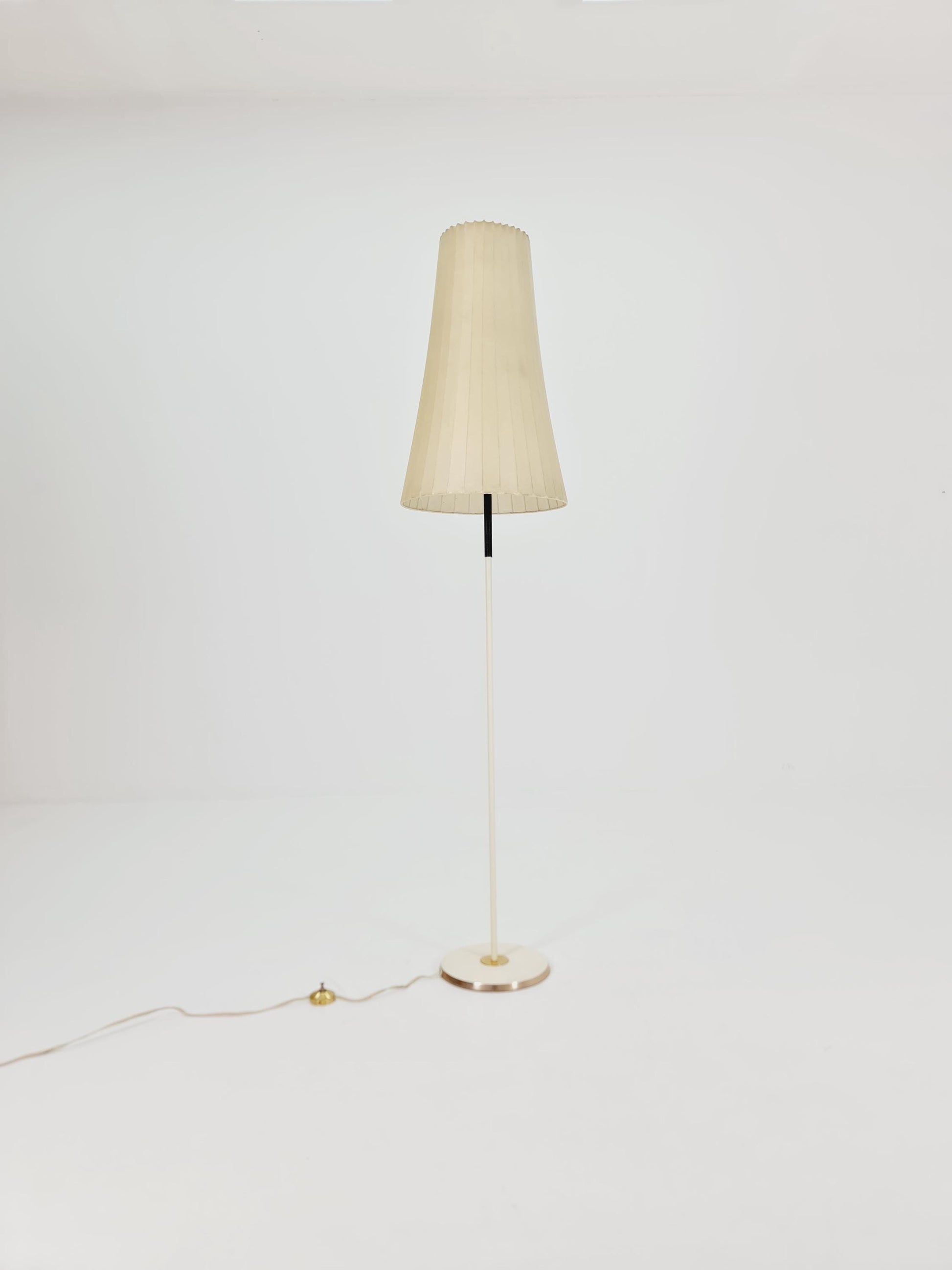 Mid century Super rare brass & Cocoon Floor lamp by Achille Castiglioni, Italy, 1960s