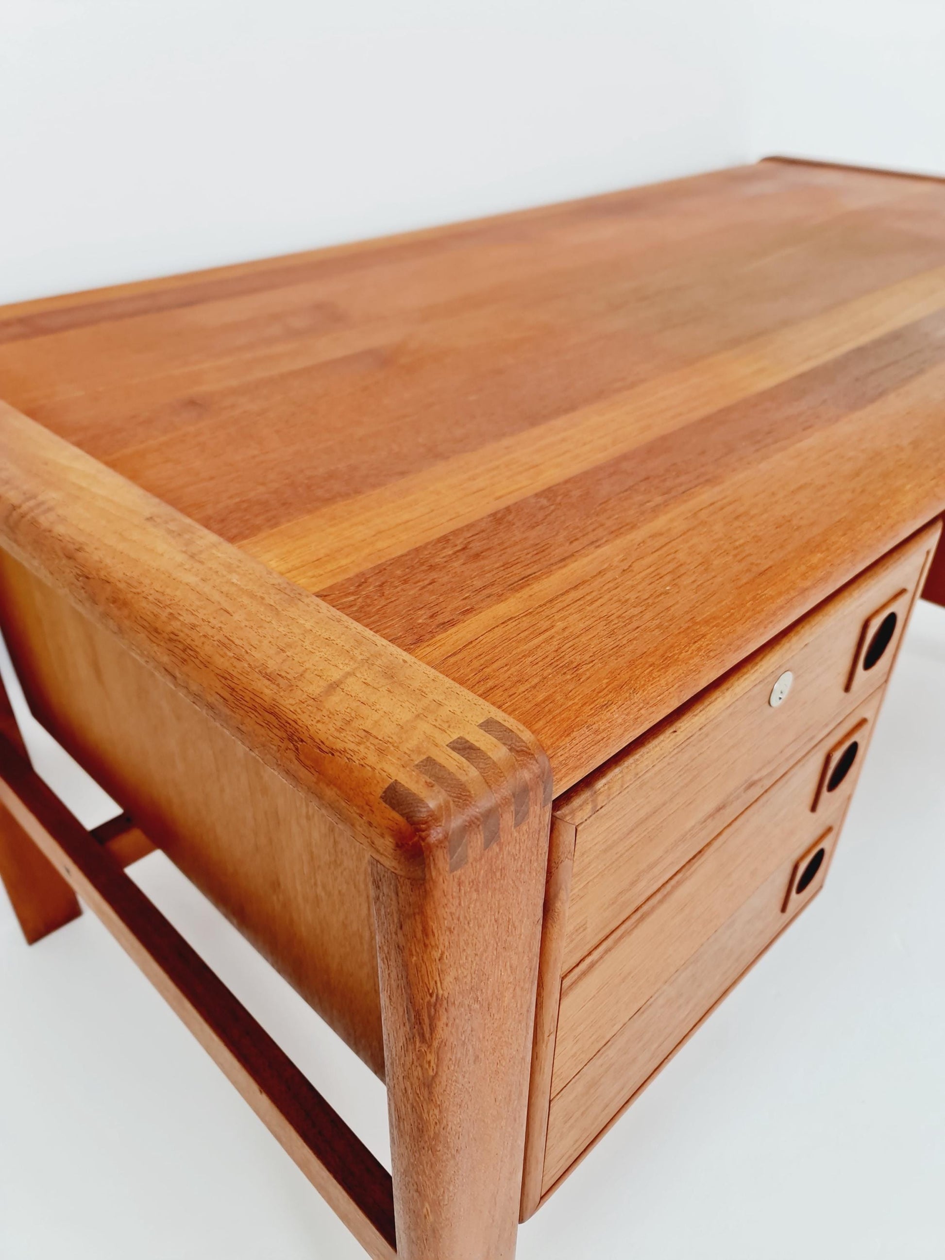 Danish teak Freestanding desk by H.P Hansen, Denmark, 1960s