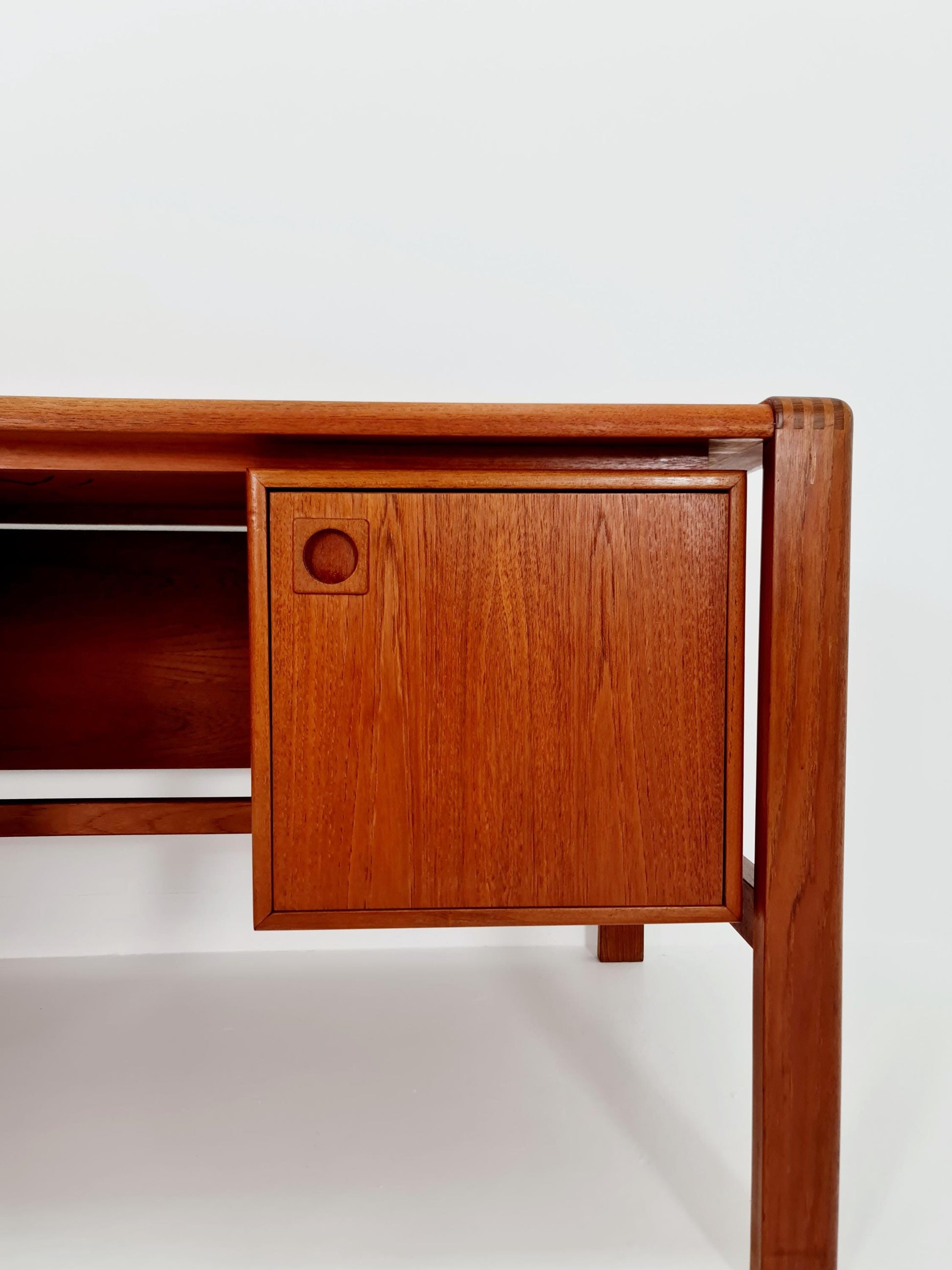 Danish teak Freestanding desk by H.P Hansen, Denmark, 1960s