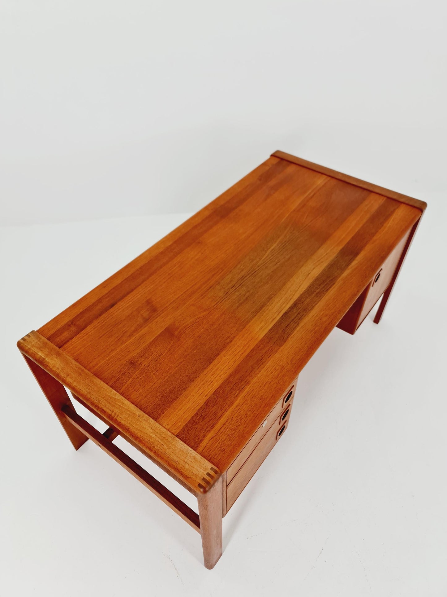 Danish teak Freestanding desk by H.P Hansen, Denmark, 1960s
