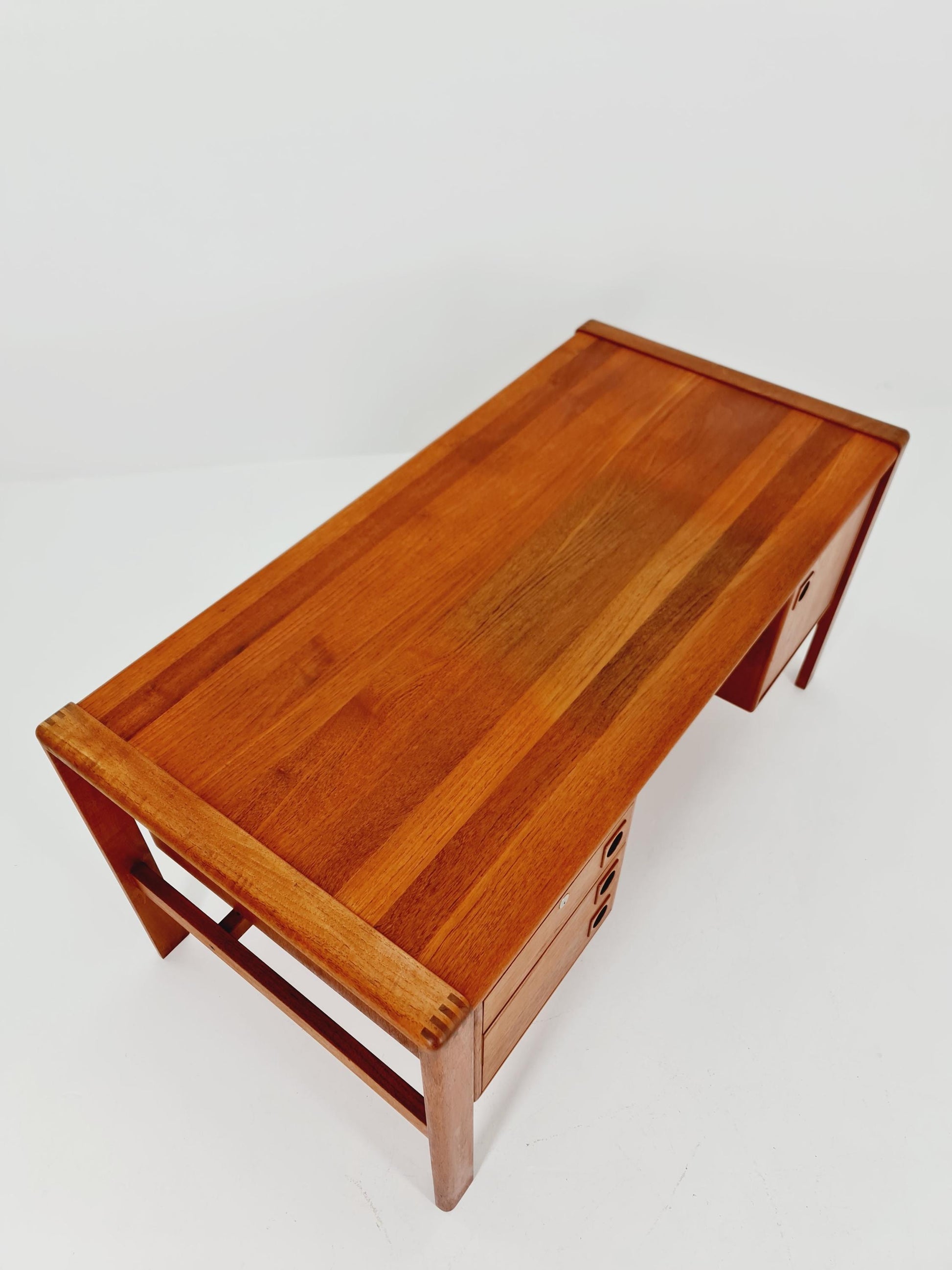 Danish teak Freestanding desk by H.P Hansen, Denmark, 1960s