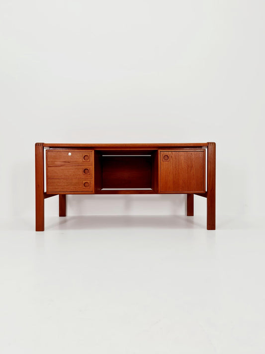 Danish teak Freestanding desk by H.P Hansen, Denmark, 1960s