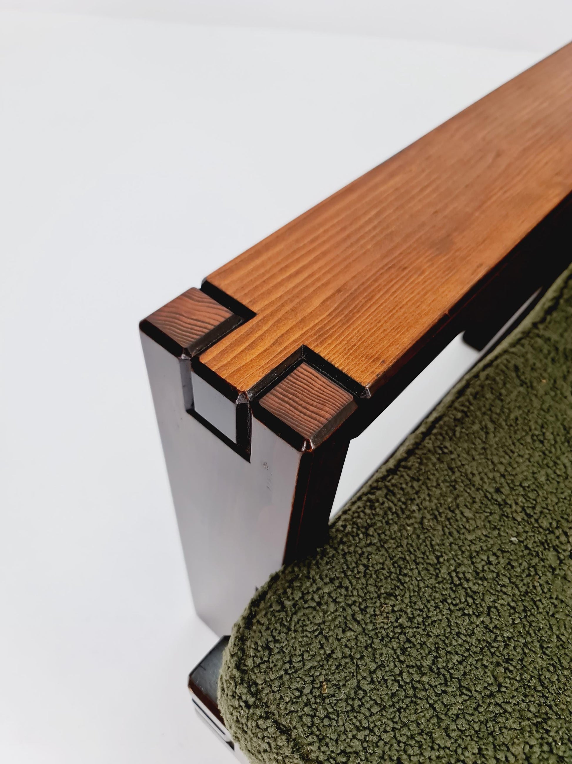 Mid Century Solid lounge chair/ Easy chair by Rausch collection Lugand , 1960s