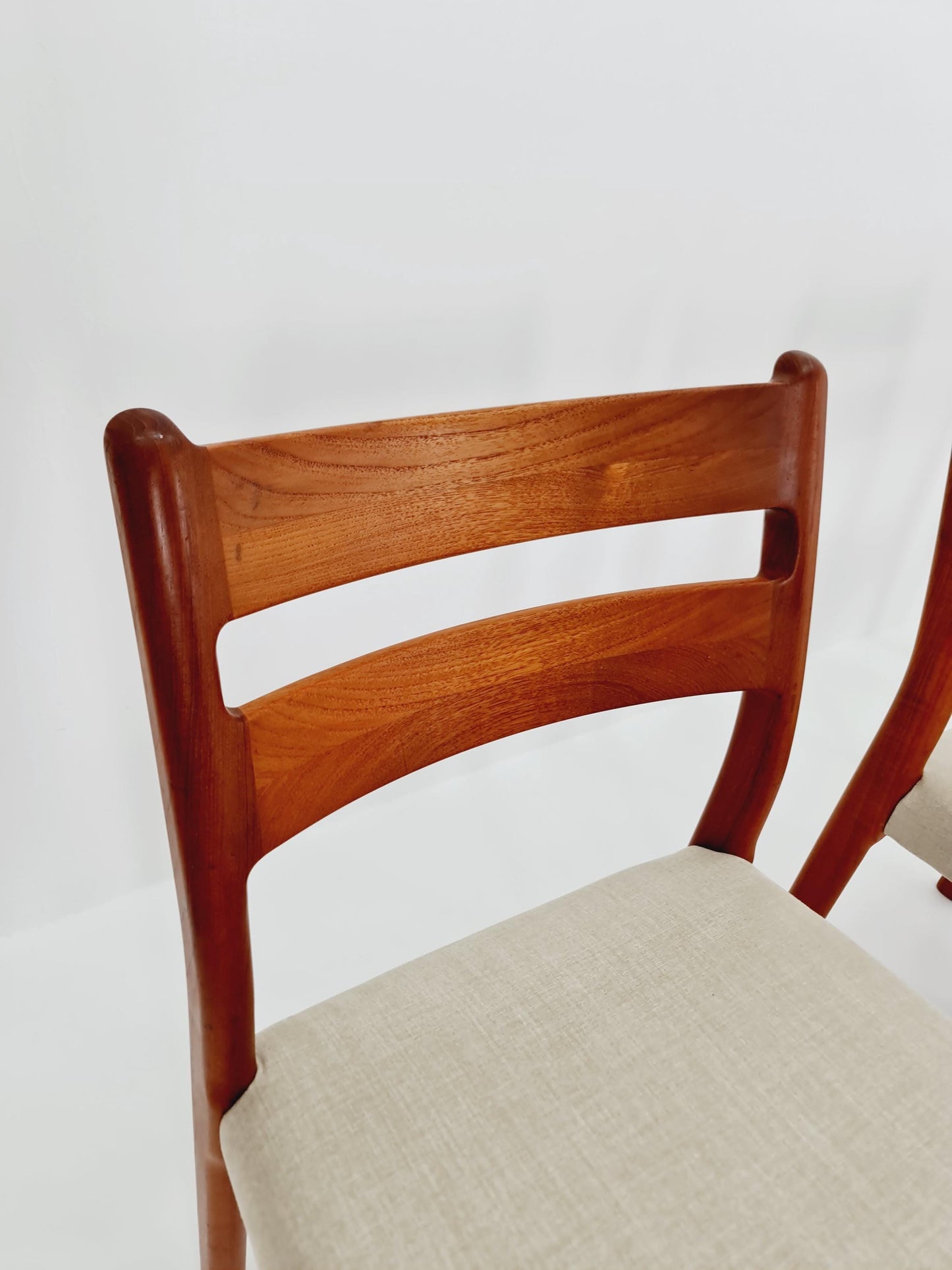 Vintage Danish Teak chairs By EMC Möbler Set of 4 ,1960s