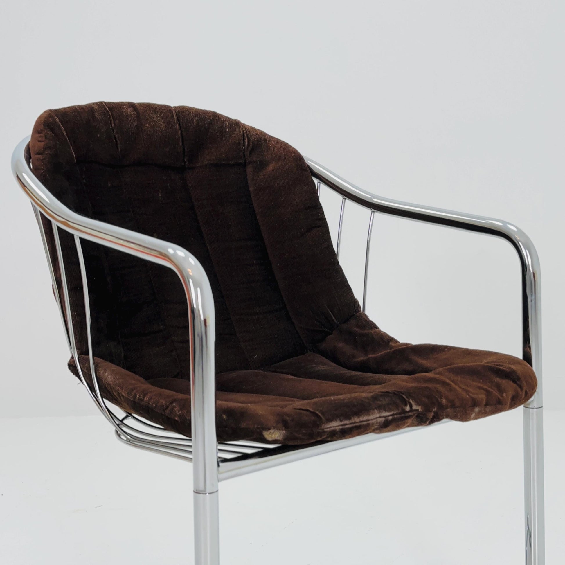 Mid century Dining armchair by Gastone Rinaldi, Italy, 1970s