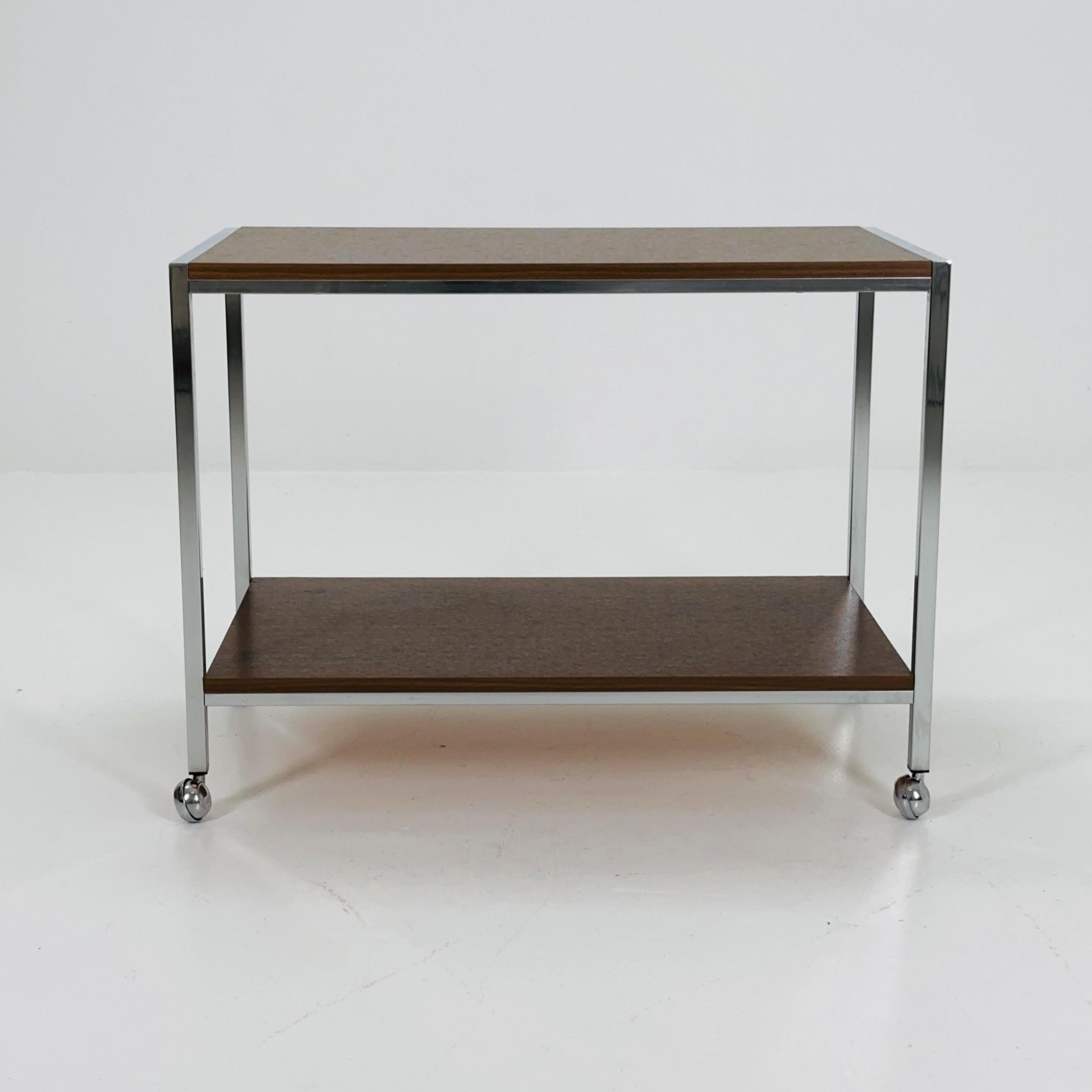 Mid-Century Bauhaus coffee table & Trolly 1970s Germany