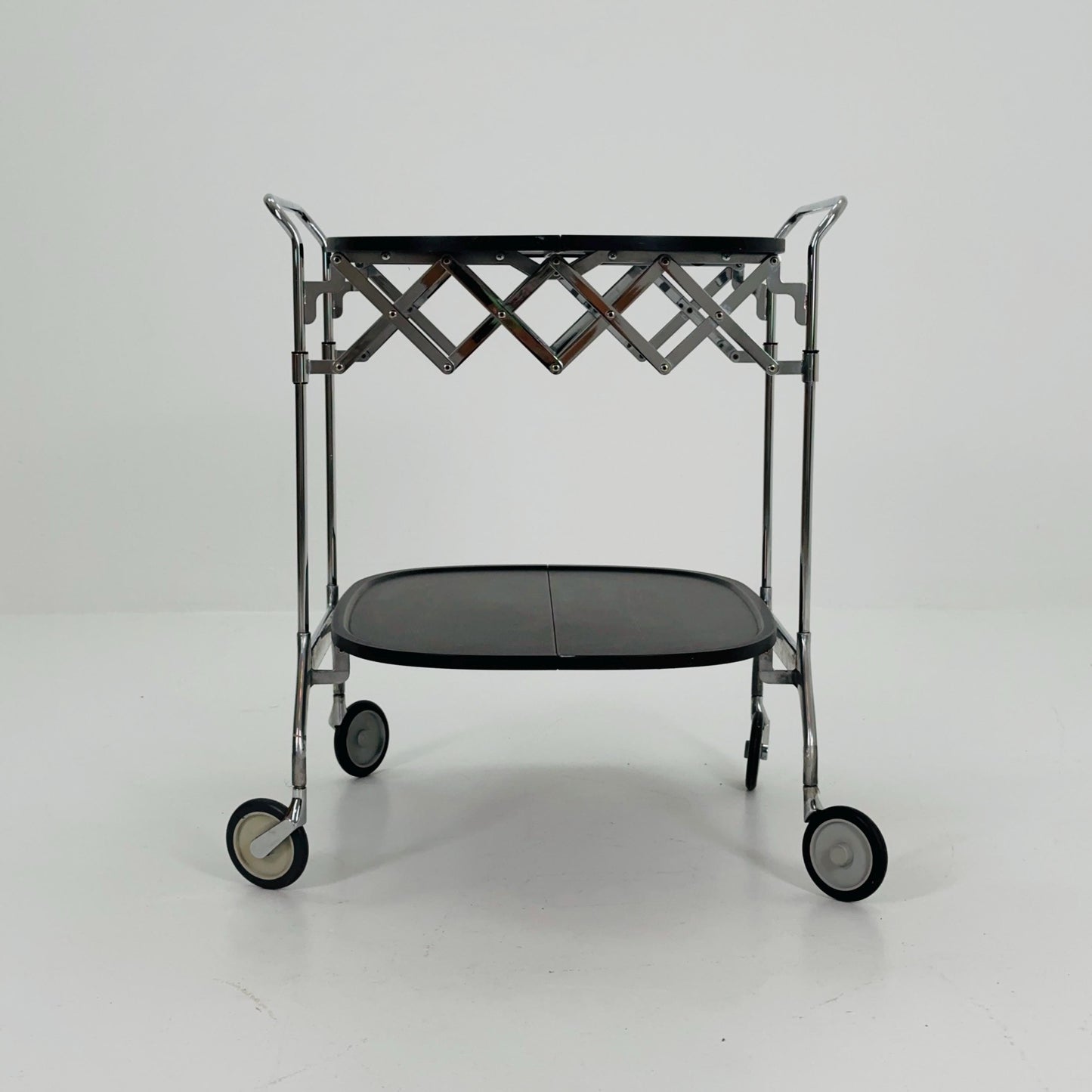 Black Gastone Dolly Trolley bar cart by Antonio Citterio and Oliver Low for Kartell Italy