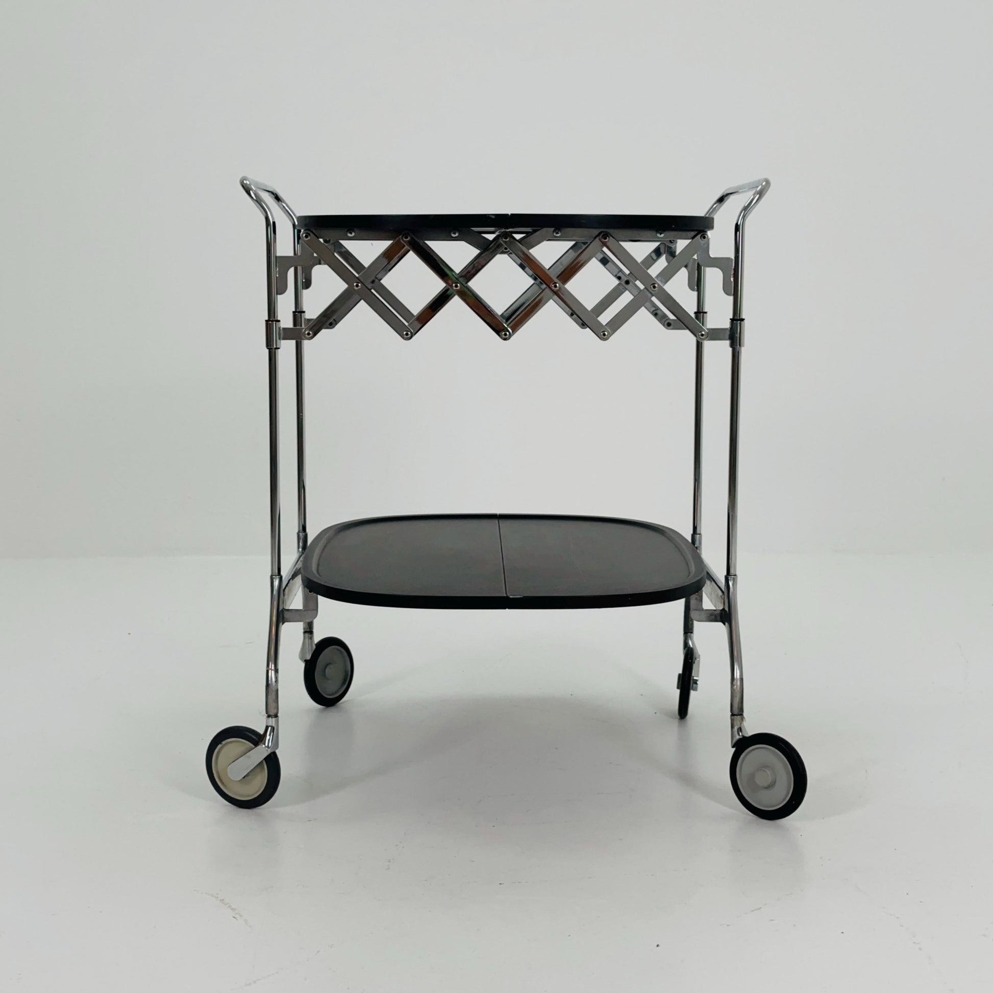 Black Gastone Dolly Trolley bar cart by Antonio Citterio and Oliver Low for Kartell Italy