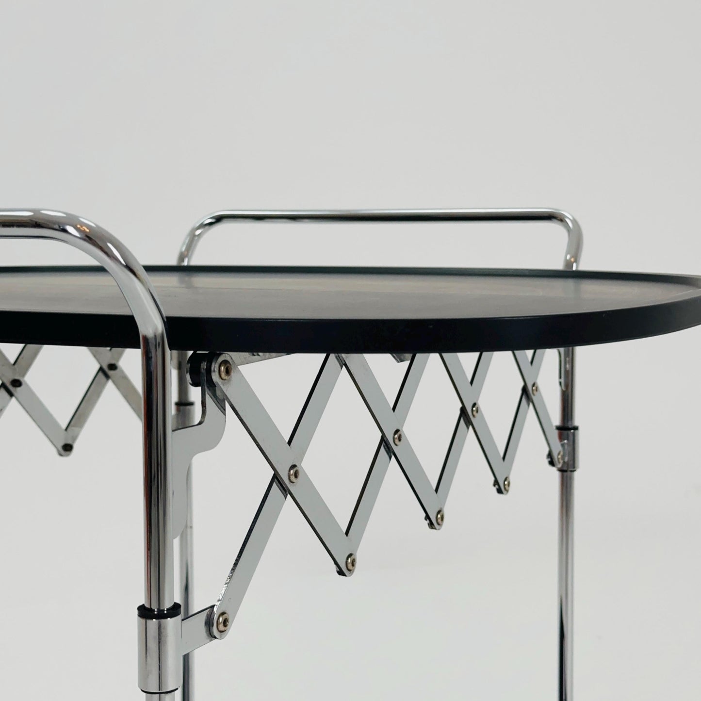 Black Gastone Dolly Trolley bar cart by Antonio Citterio and Oliver Low for Kartell Italy