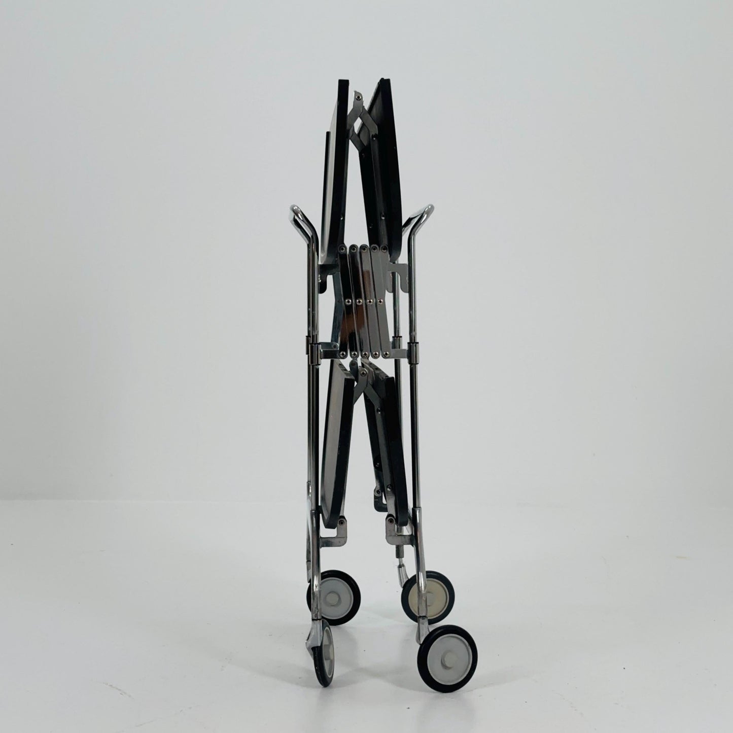 Black Gastone Dolly Trolley bar cart by Antonio Citterio and Oliver Low for Kartell Italy