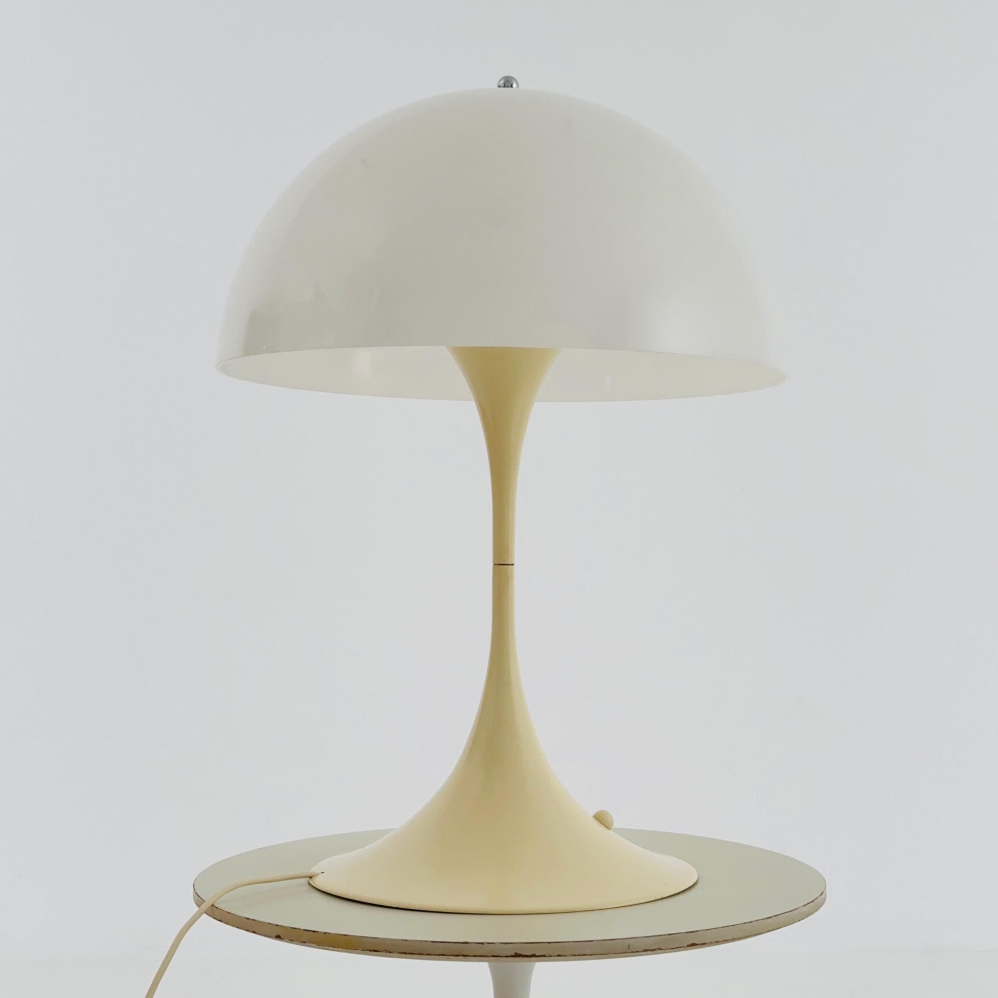 Mid Century Panthella Table Lamp by Verner Panton for Louis Poulsen – White Acrylic – Denmark 1970