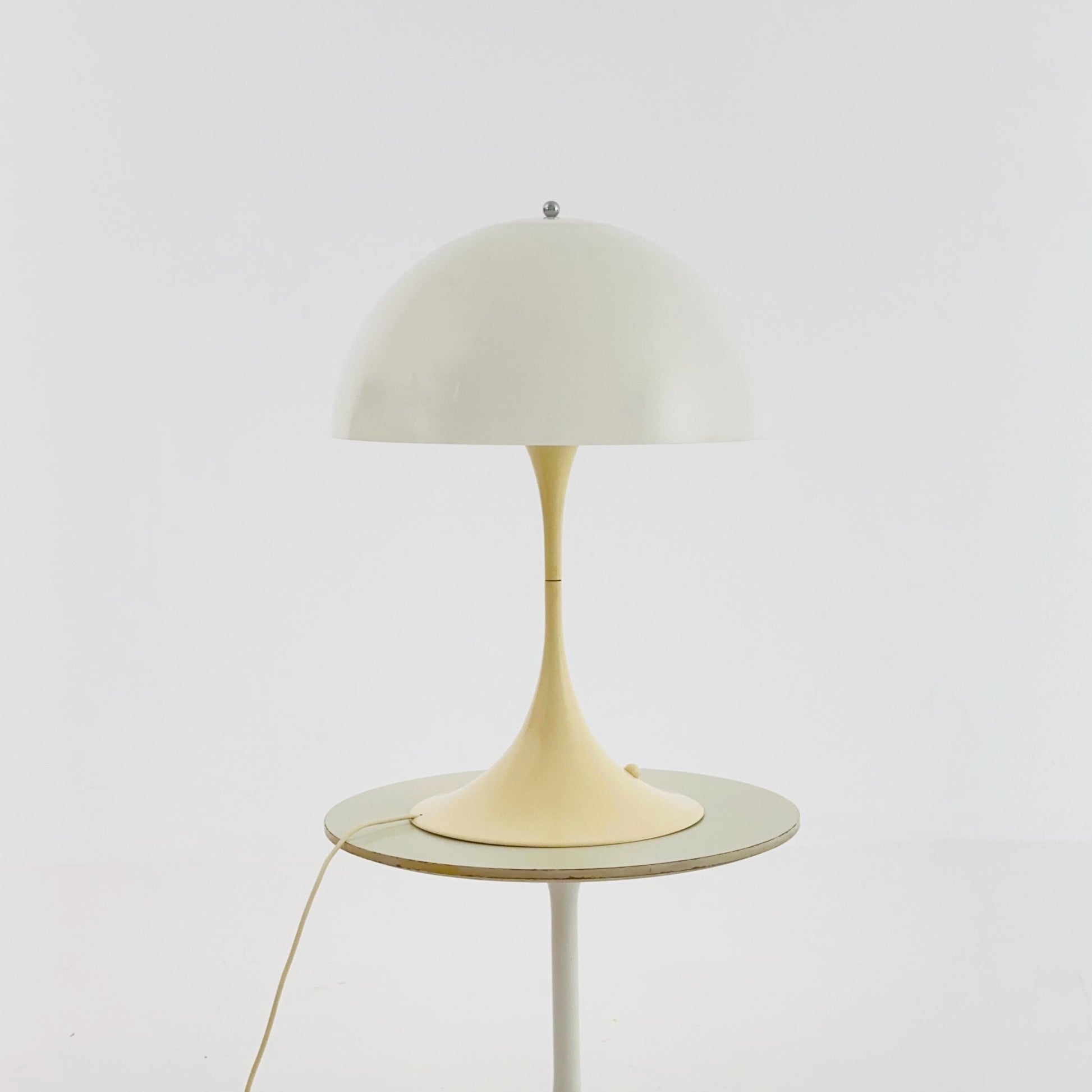 Mid Century Panthella Table Lamp by Verner Panton for Louis Poulsen – White Acrylic – Denmark 1970