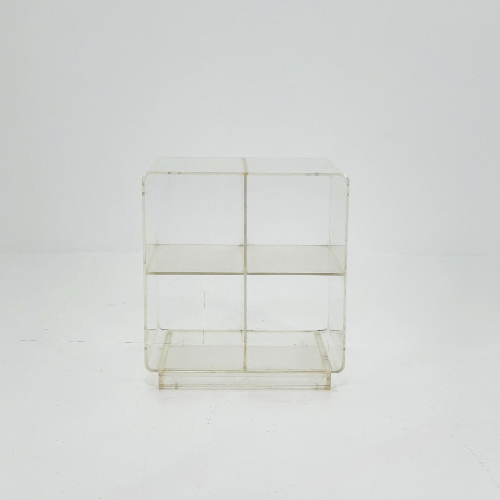 Space age Plexiglass coffee table /console 1970s.