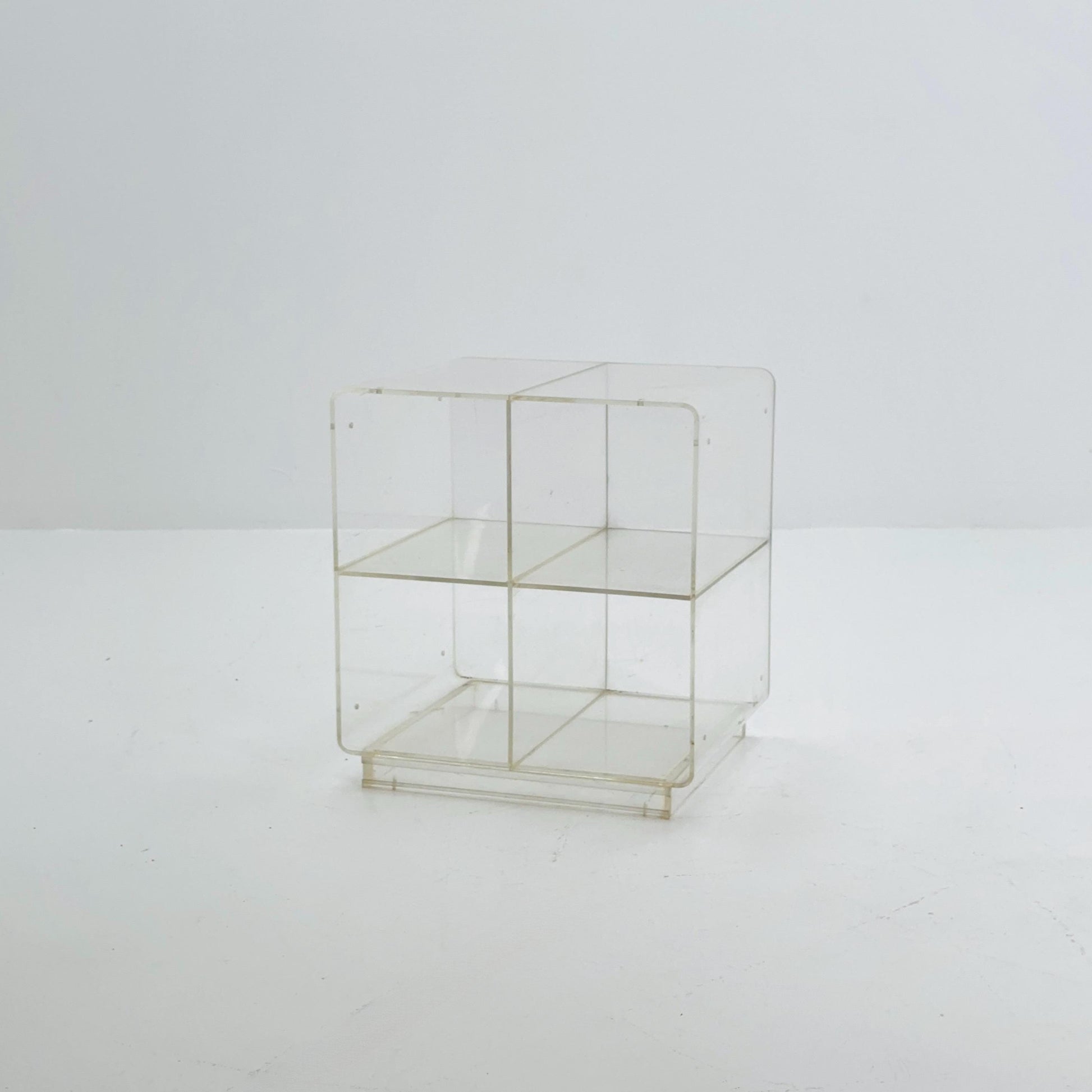 Space age Plexiglass coffee table /console 1970s.