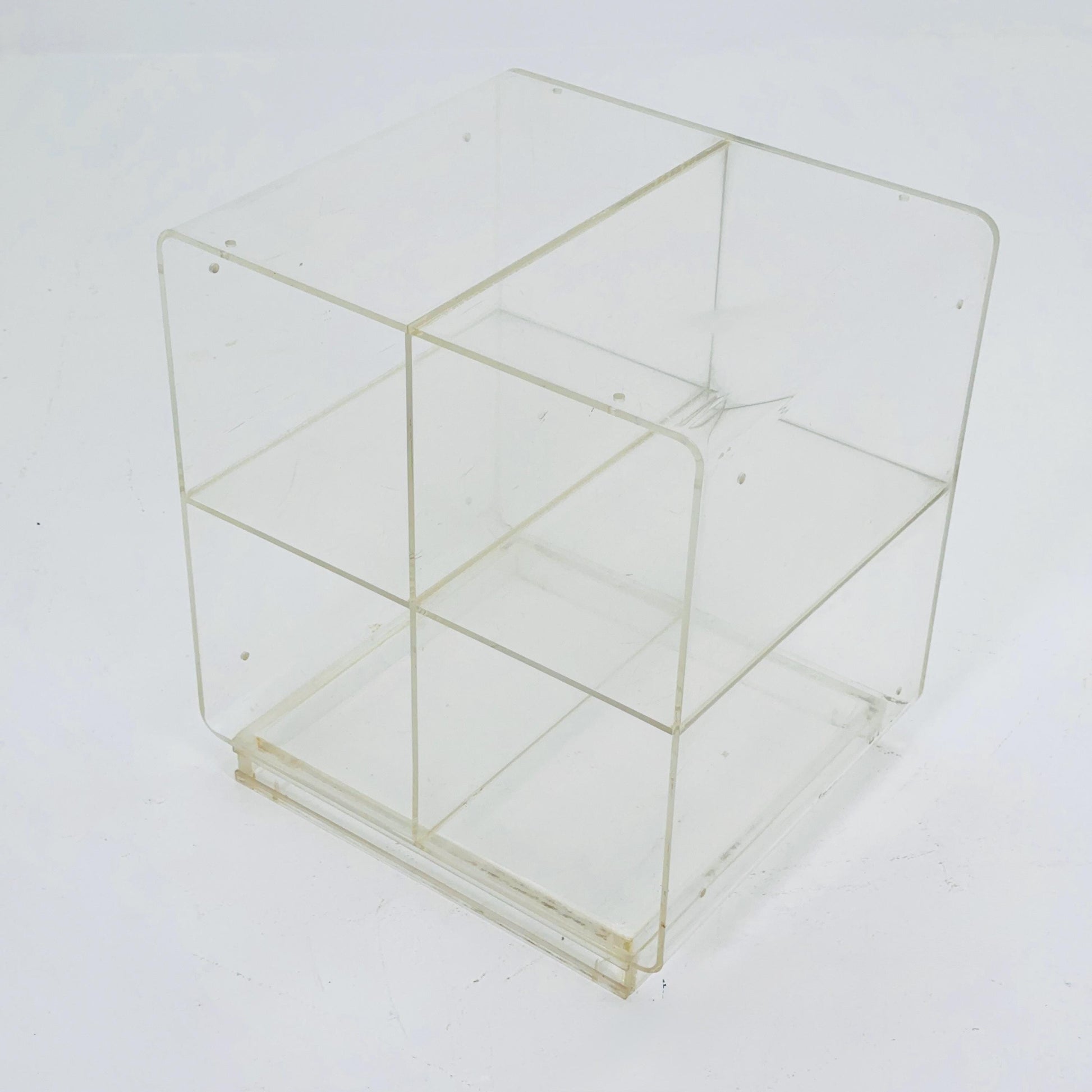 Space age Plexiglass coffee table /console 1970s.