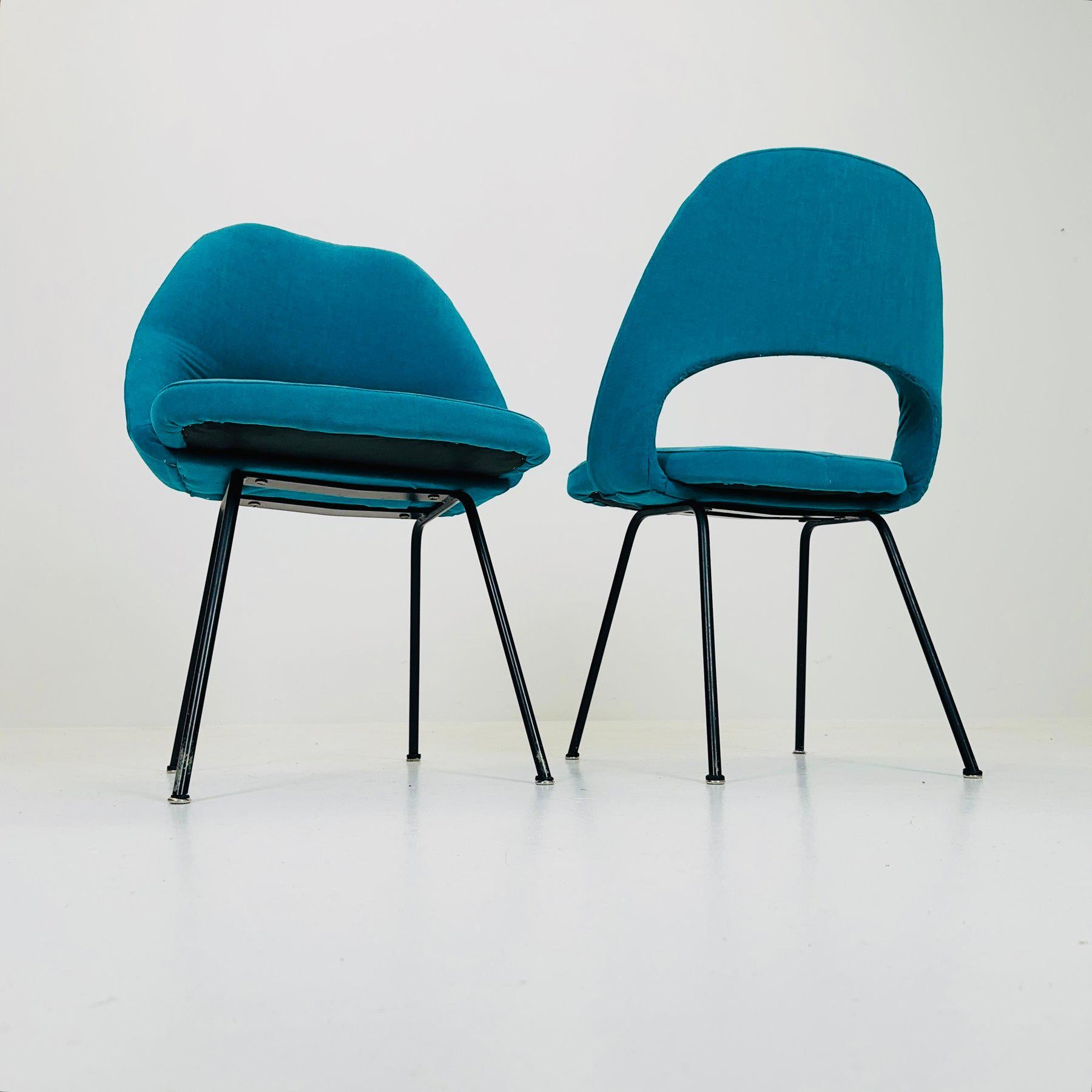 Set of 2 Mid century Dining Chairs Modell 72 by Eero Saarinen for Knoll International 1960s