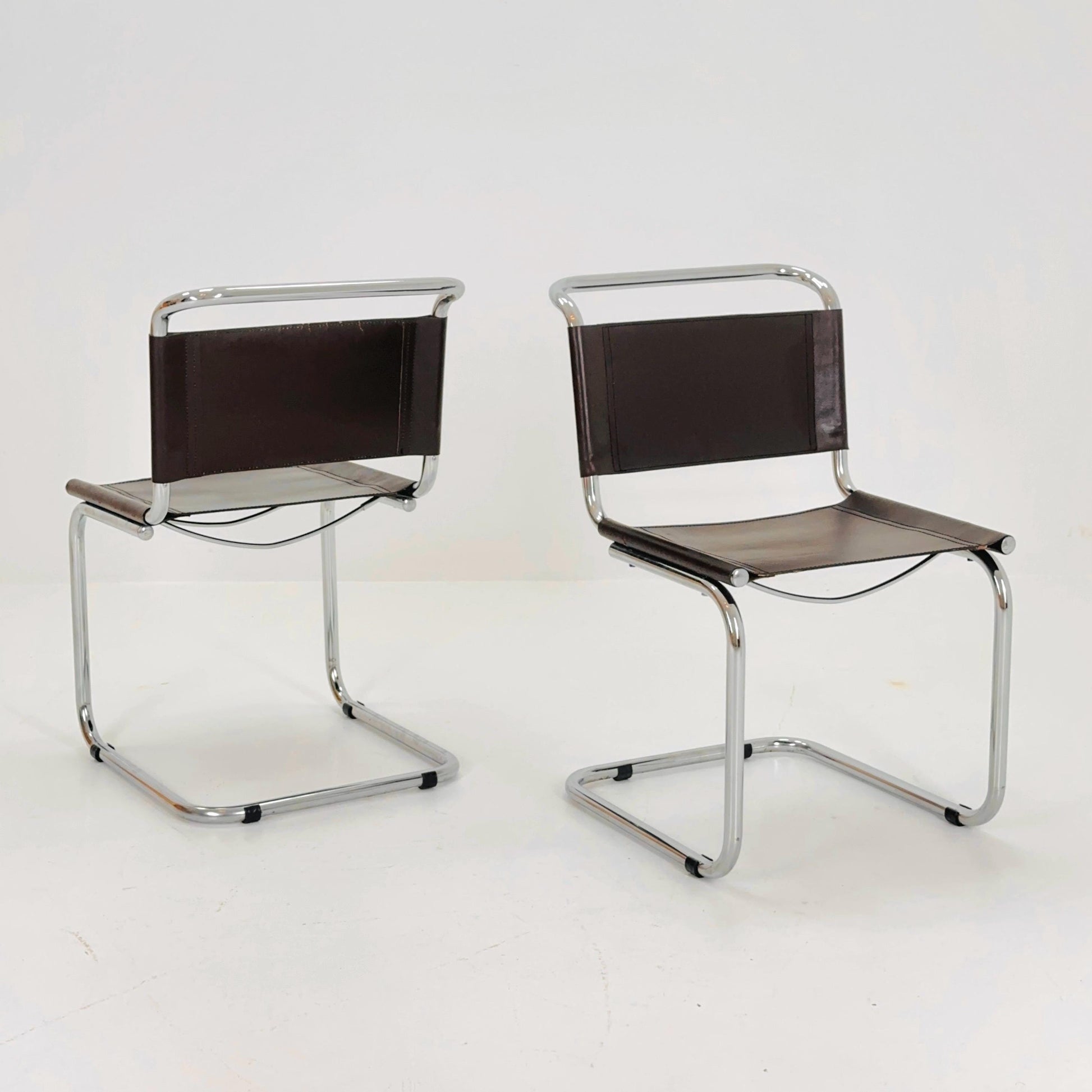 Set of 2 Mid-Century Vintage S33 Chairs by Mart Stam, Germany, 1980s – Bauhaus Design