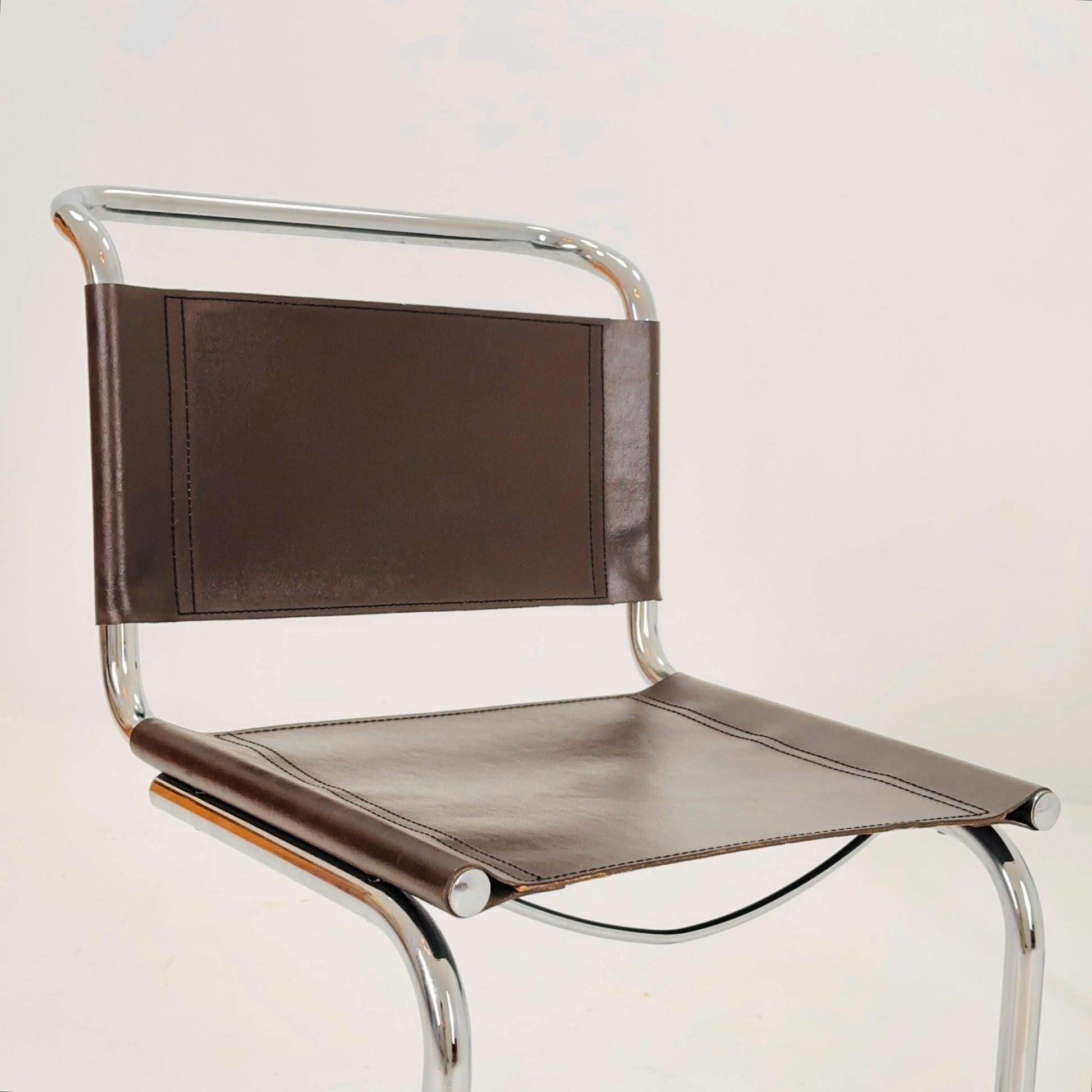 Set of 2 Mid-Century Vintage S33 Chairs by Mart Stam, Germany, 1980s – Bauhaus Design