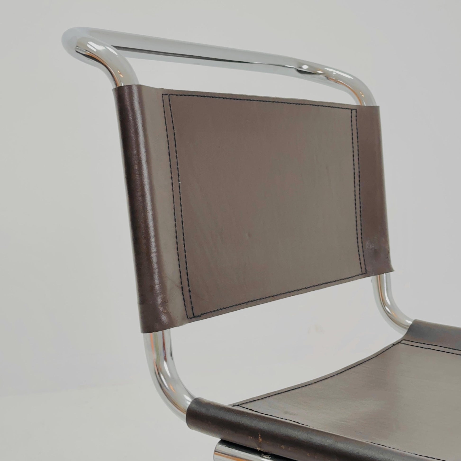 Set of 2 Mid-Century Vintage S33 Chairs by Mart Stam, Germany, 1980s – Bauhaus Design