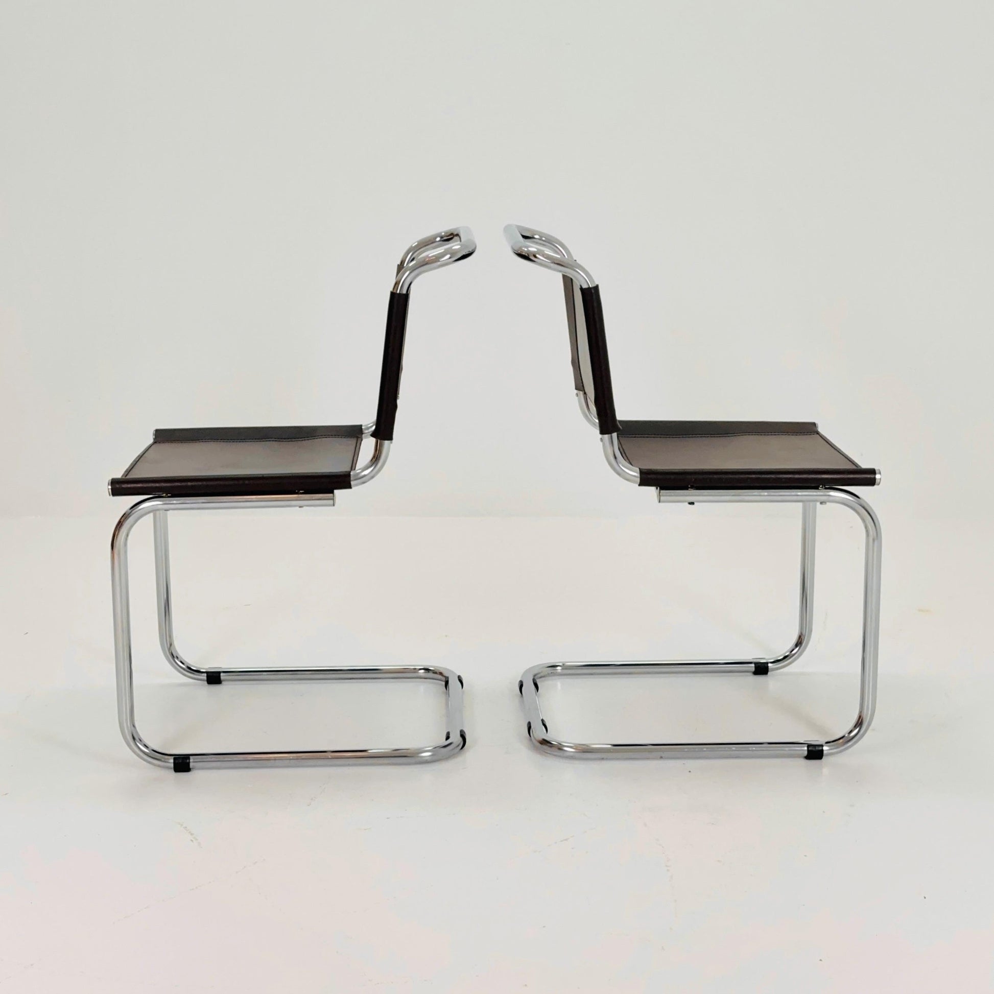 Set of 2 Mid-Century Vintage S33 Chairs by Mart Stam, Germany, 1980s – Bauhaus Design