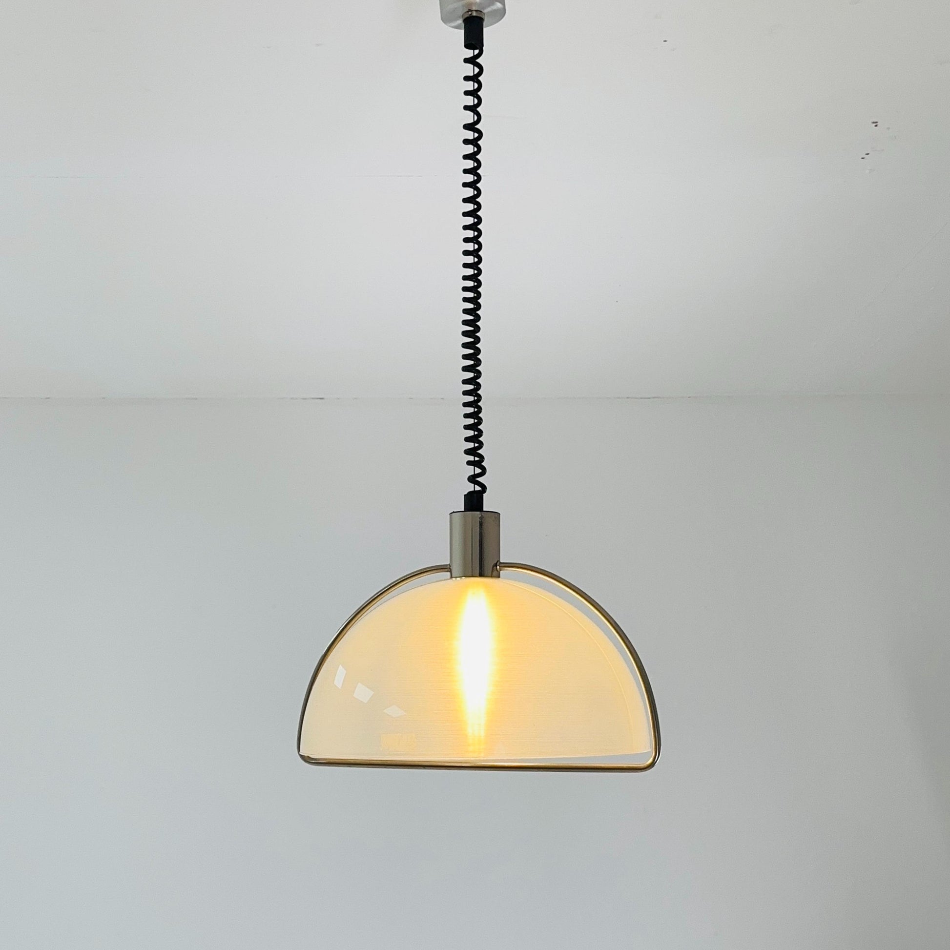 Space age pendant lamp designed by Harvey Guzzini, Italy, 1970s