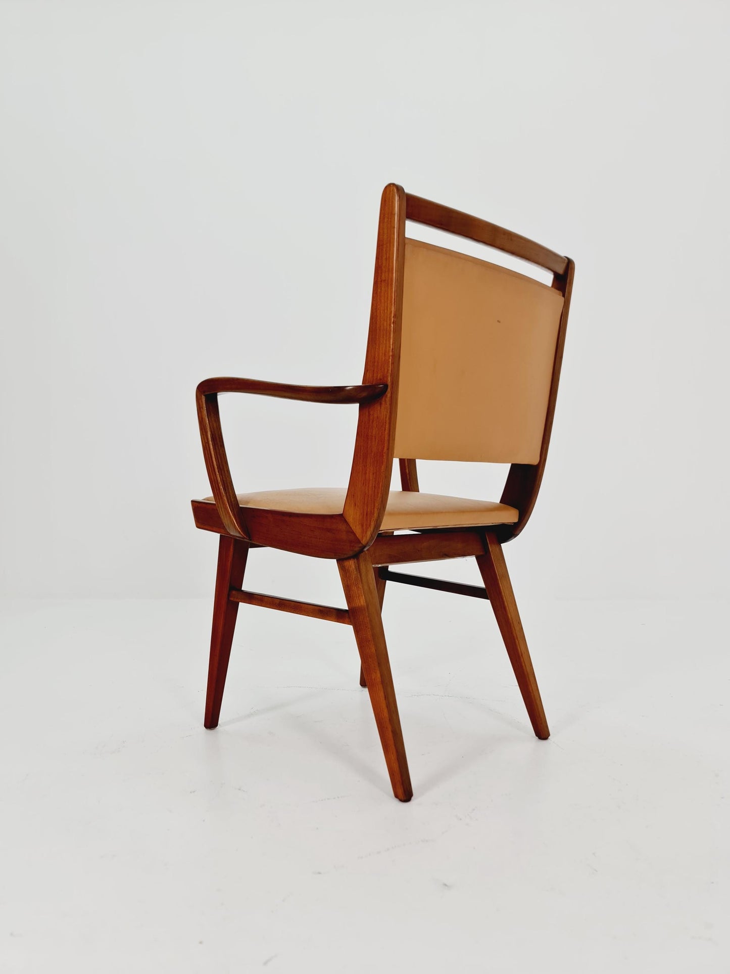 Mid-century walnut German armchair, 1960s
