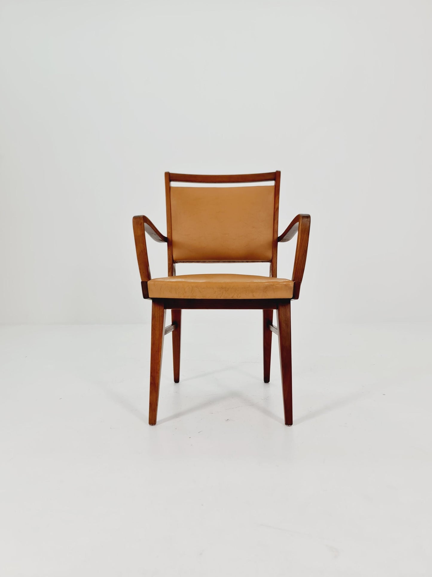 Mid-century walnut German armchair, 1960s