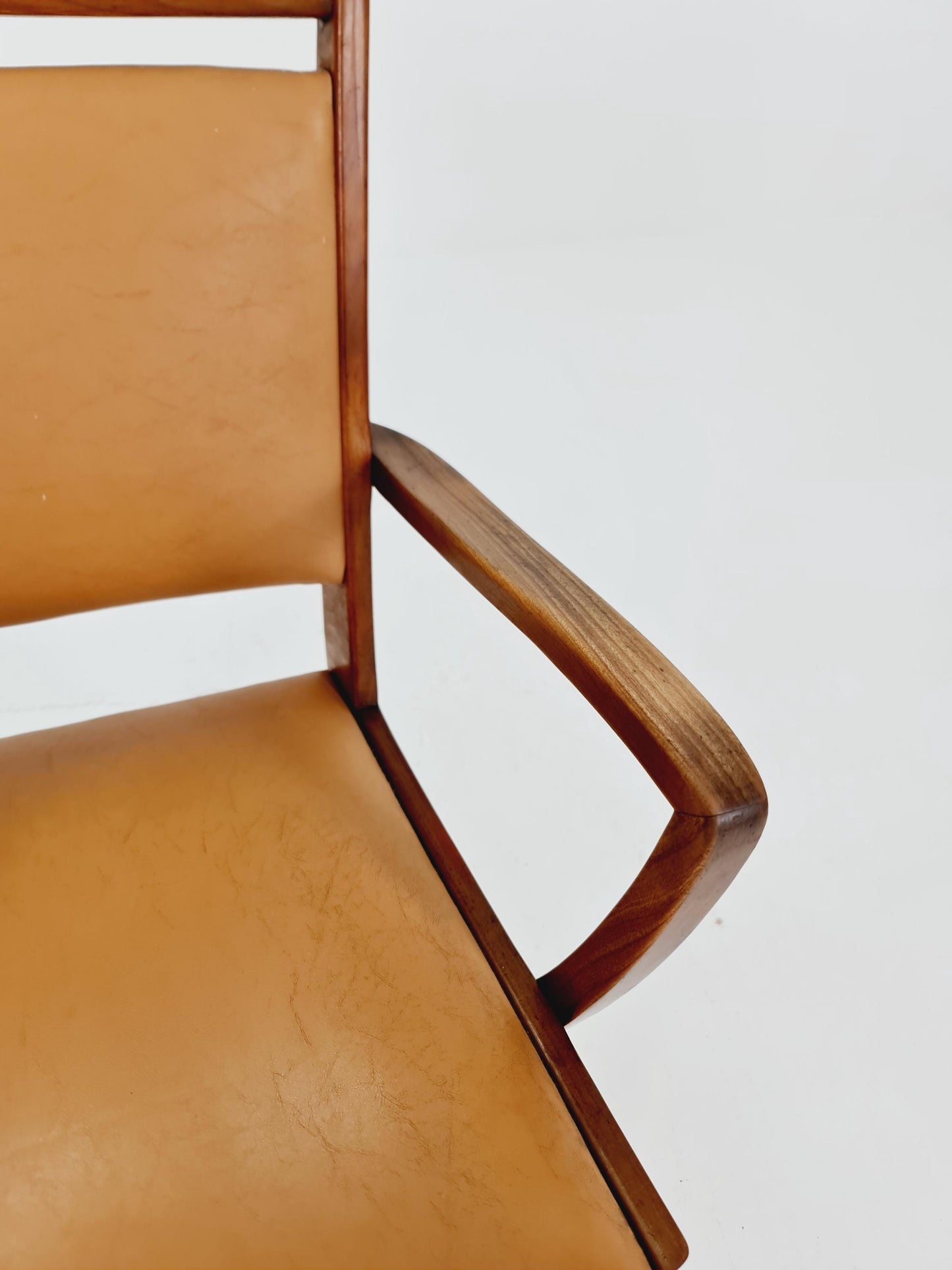 Mid-century walnut German armchair, 1960s