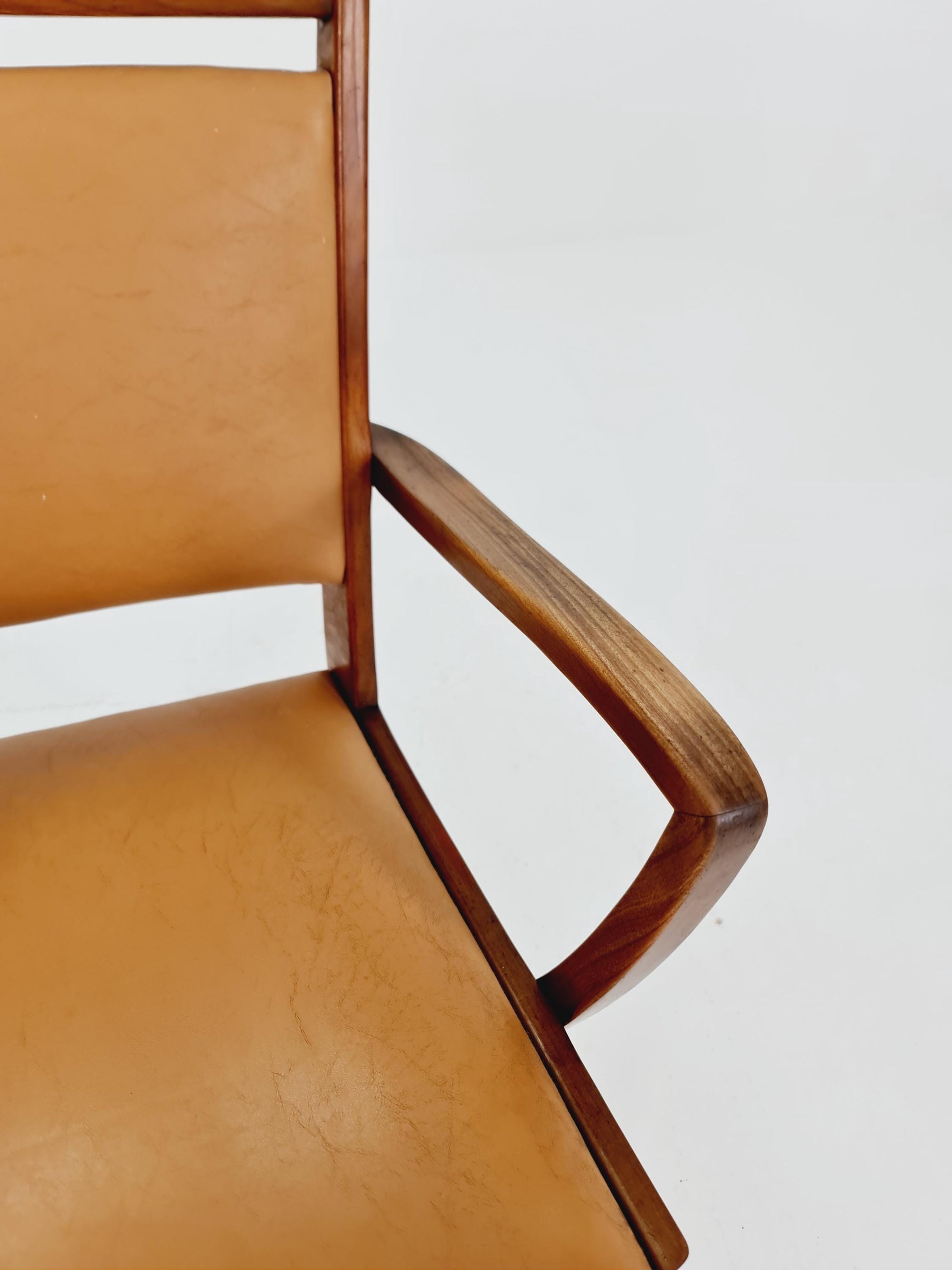 Mid-century walnut German armchair, 1960s