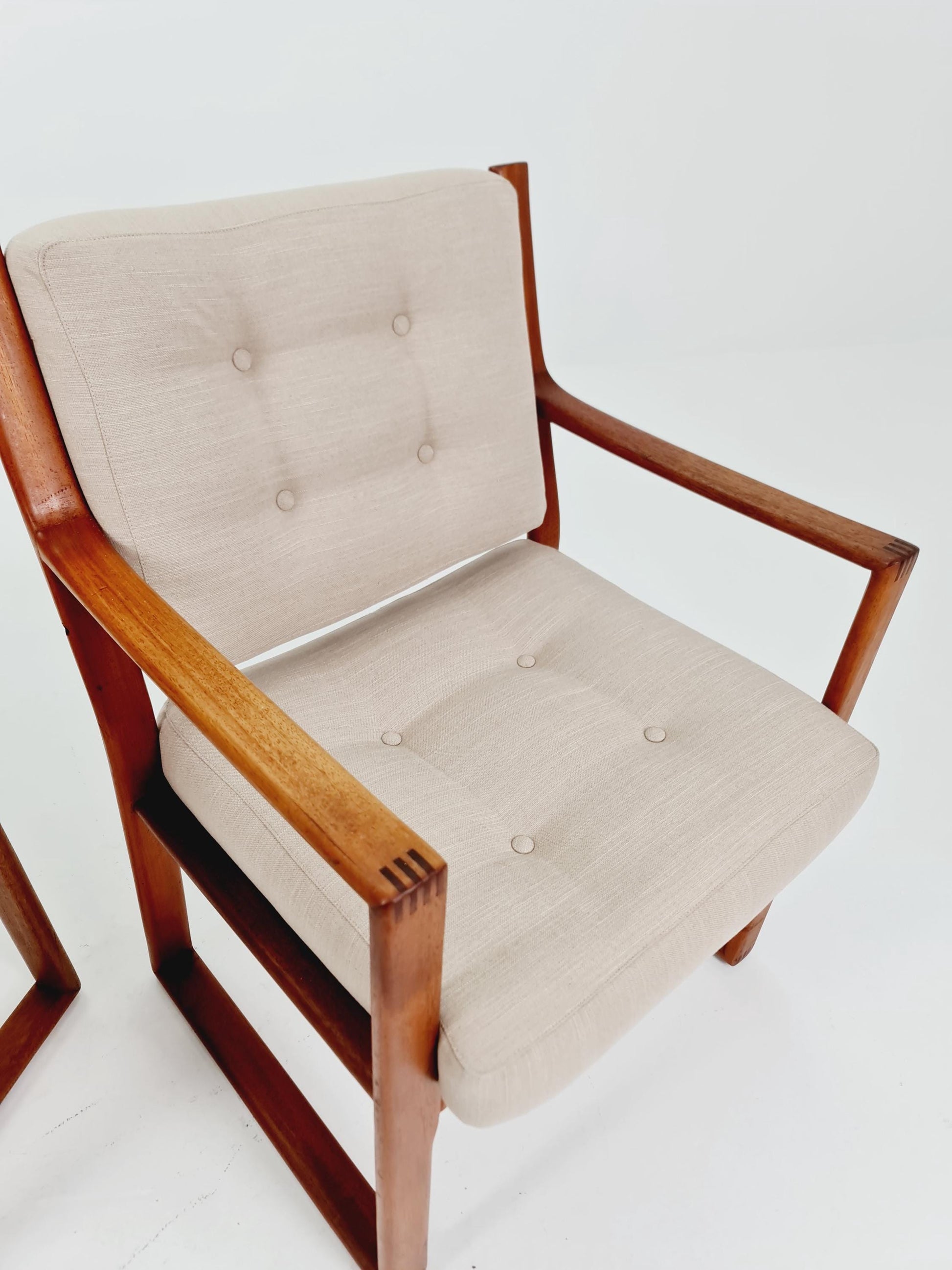 Mid century easy lounge chairs by Karl-Erik Ekselius For JOC Vetlanda Armchairs 1960s, Set of 2