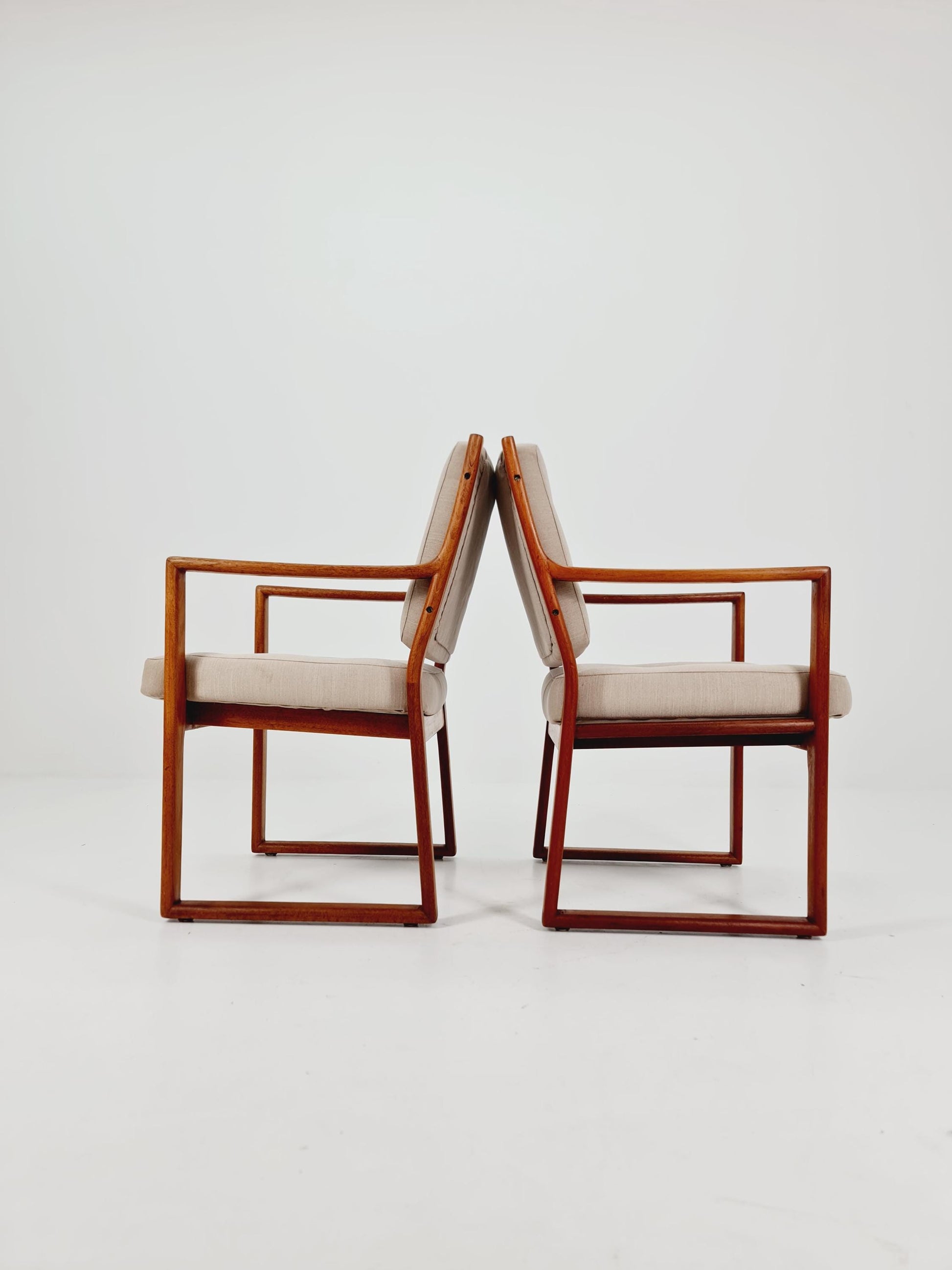 Mid century easy lounge chairs by Karl-Erik Ekselius For JOC Vetlanda Armchairs 1960s, Set of 2