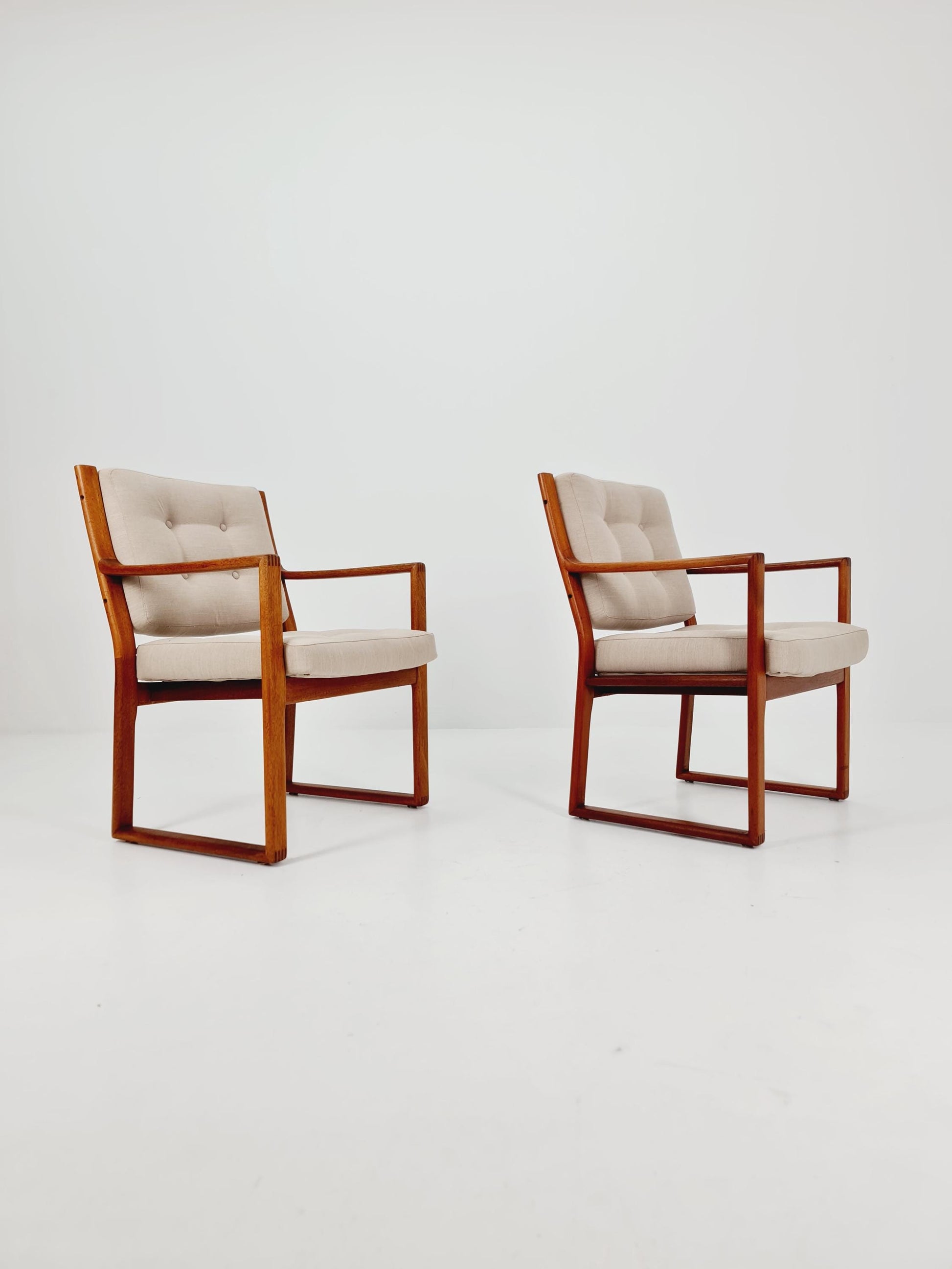 Mid century easy lounge chairs by Karl-Erik Ekselius For JOC Vetlanda Armchairs 1960s, Set of 2