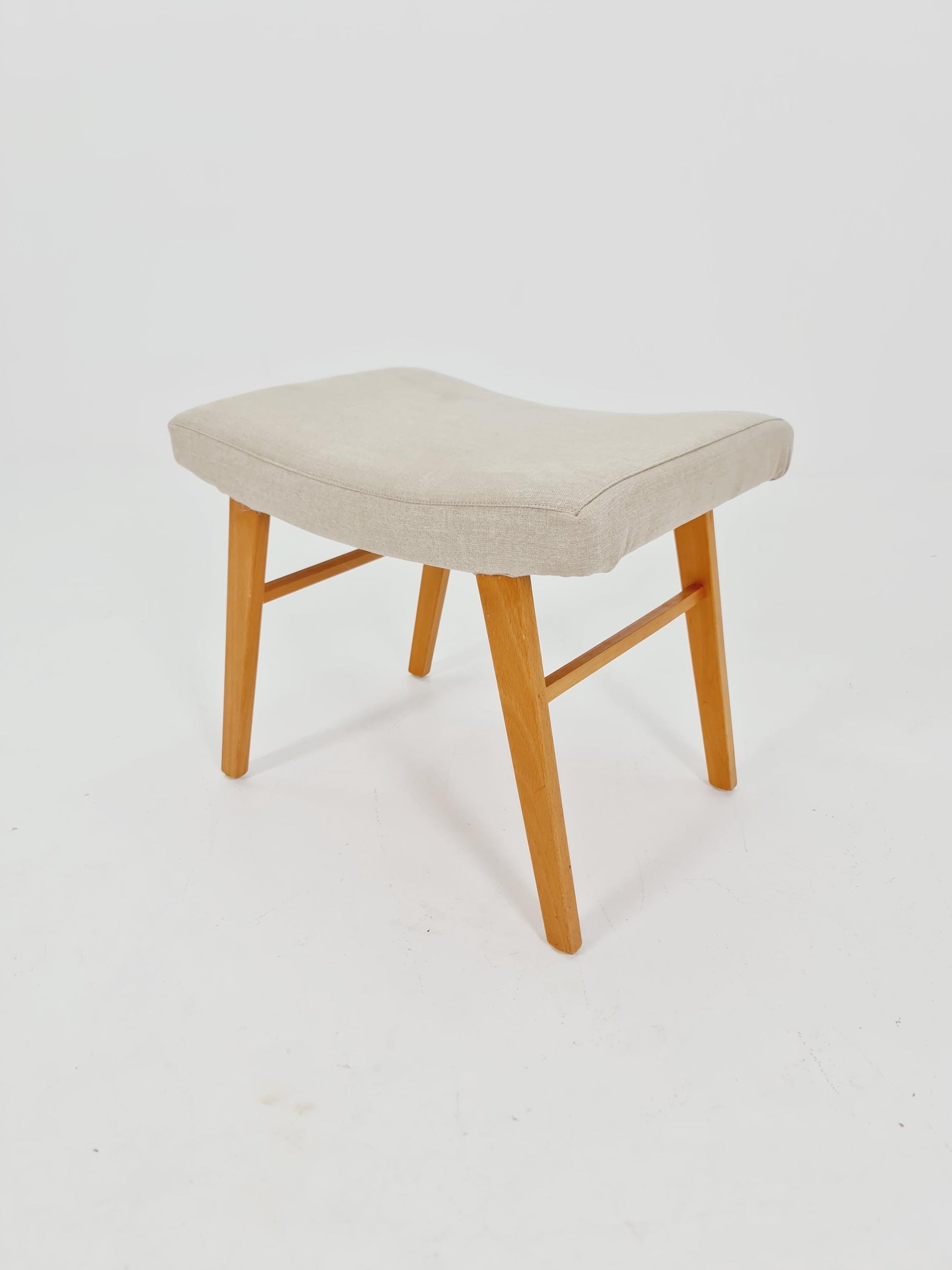 Mid century modern German ottoman/footstool make up stool from the 50s