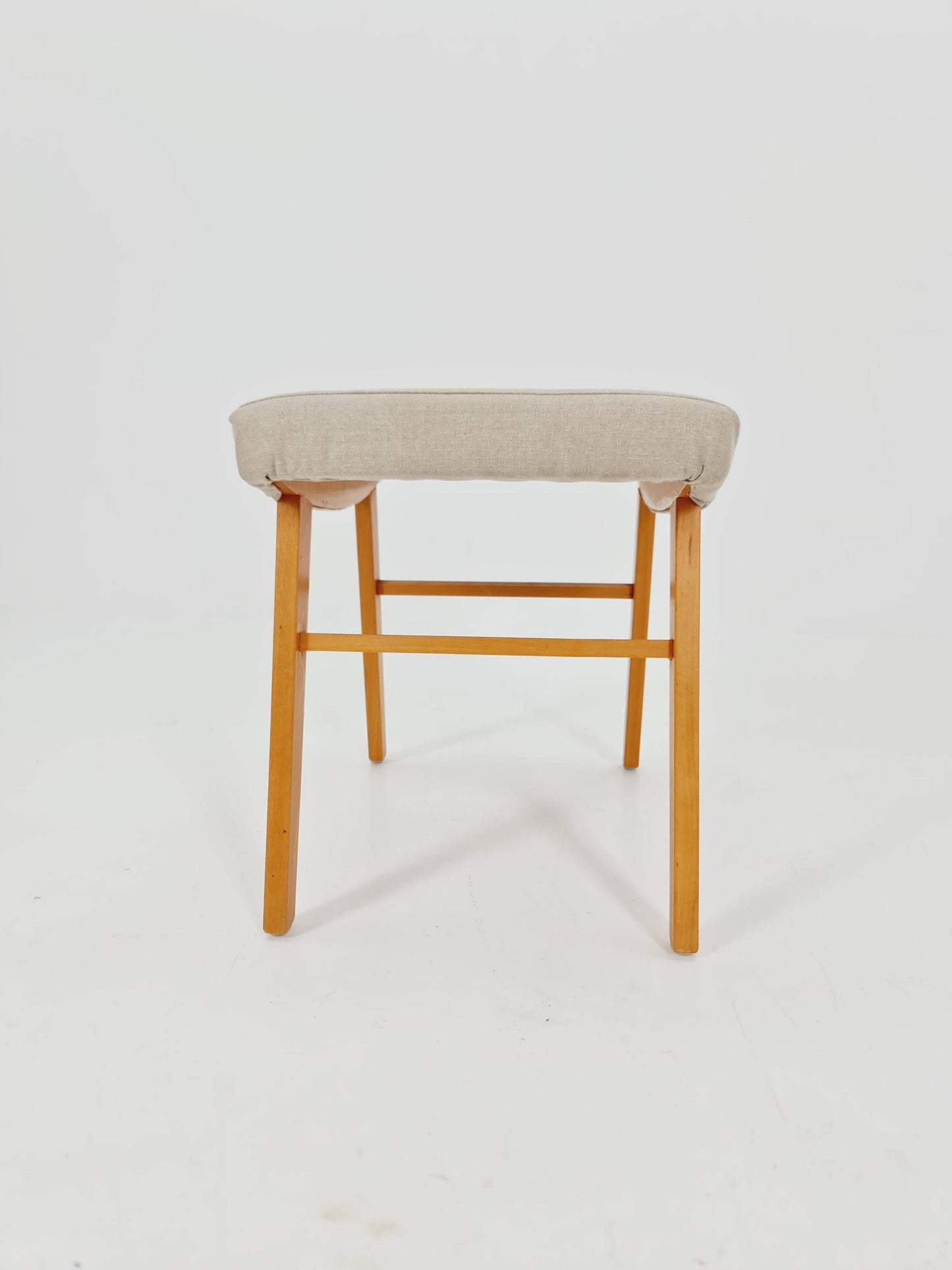 Mid century modern German ottoman/footstool make up stool from the 50s