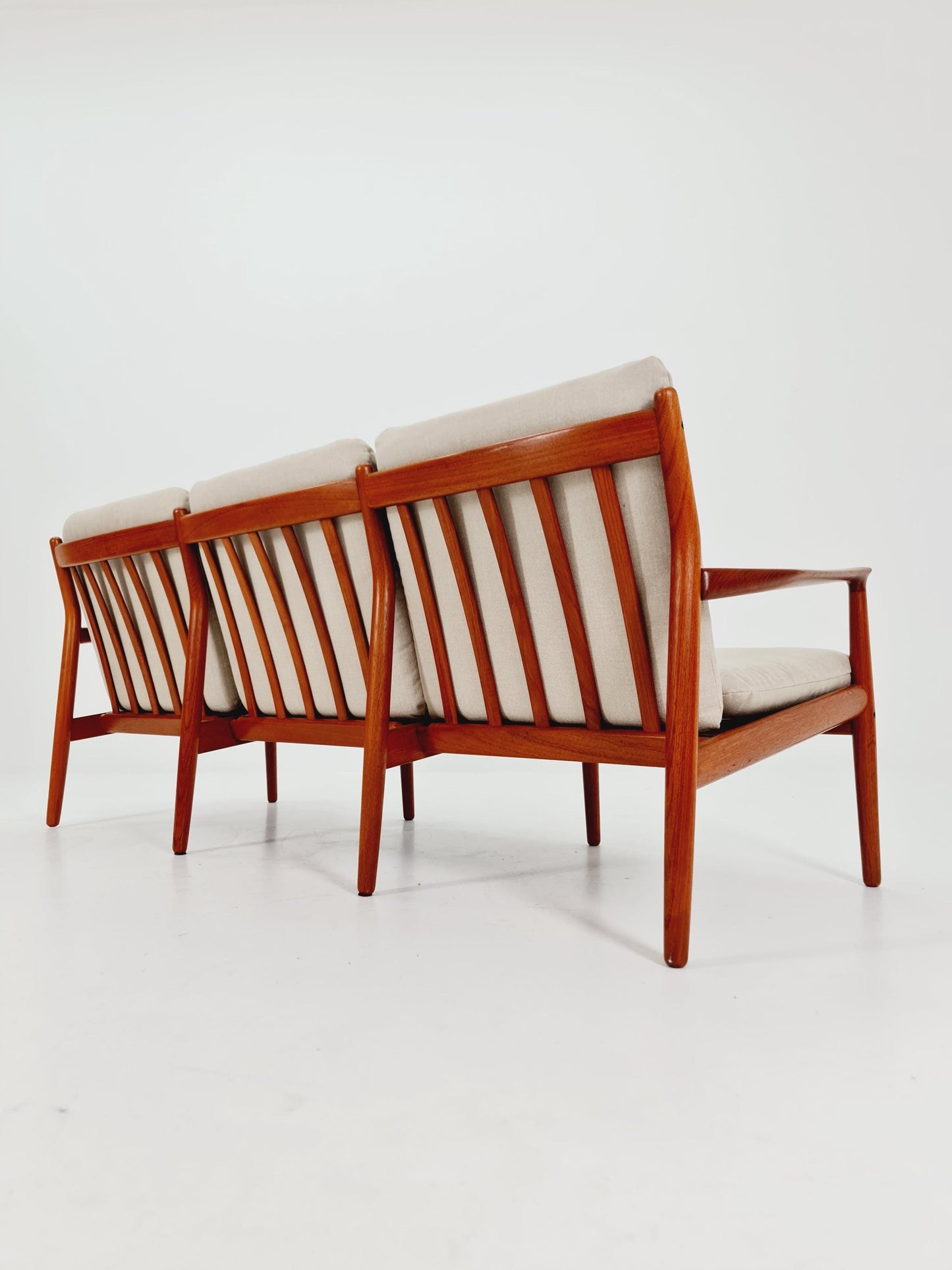 Mid-century Rare Danish teak lounge sofa 3 -Seater ,By Sven Erksen For Glostrup 1970s