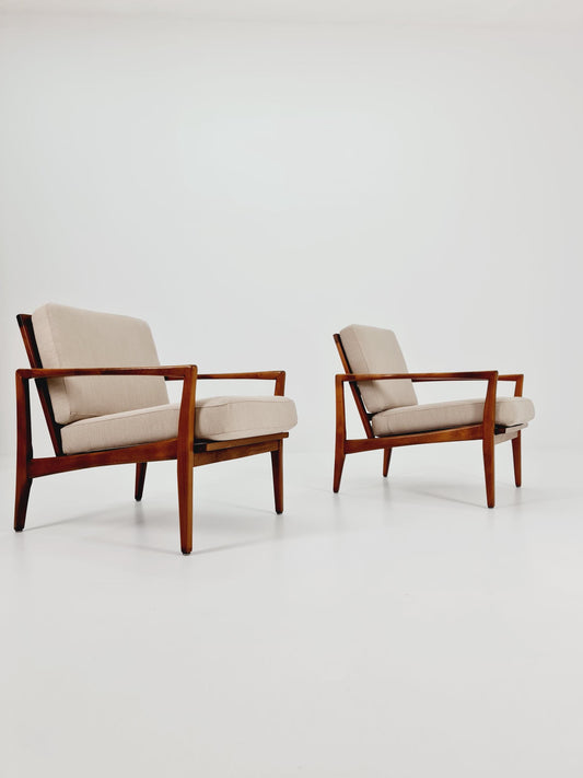 Mid-century pair of German lounge armchair, 1960s