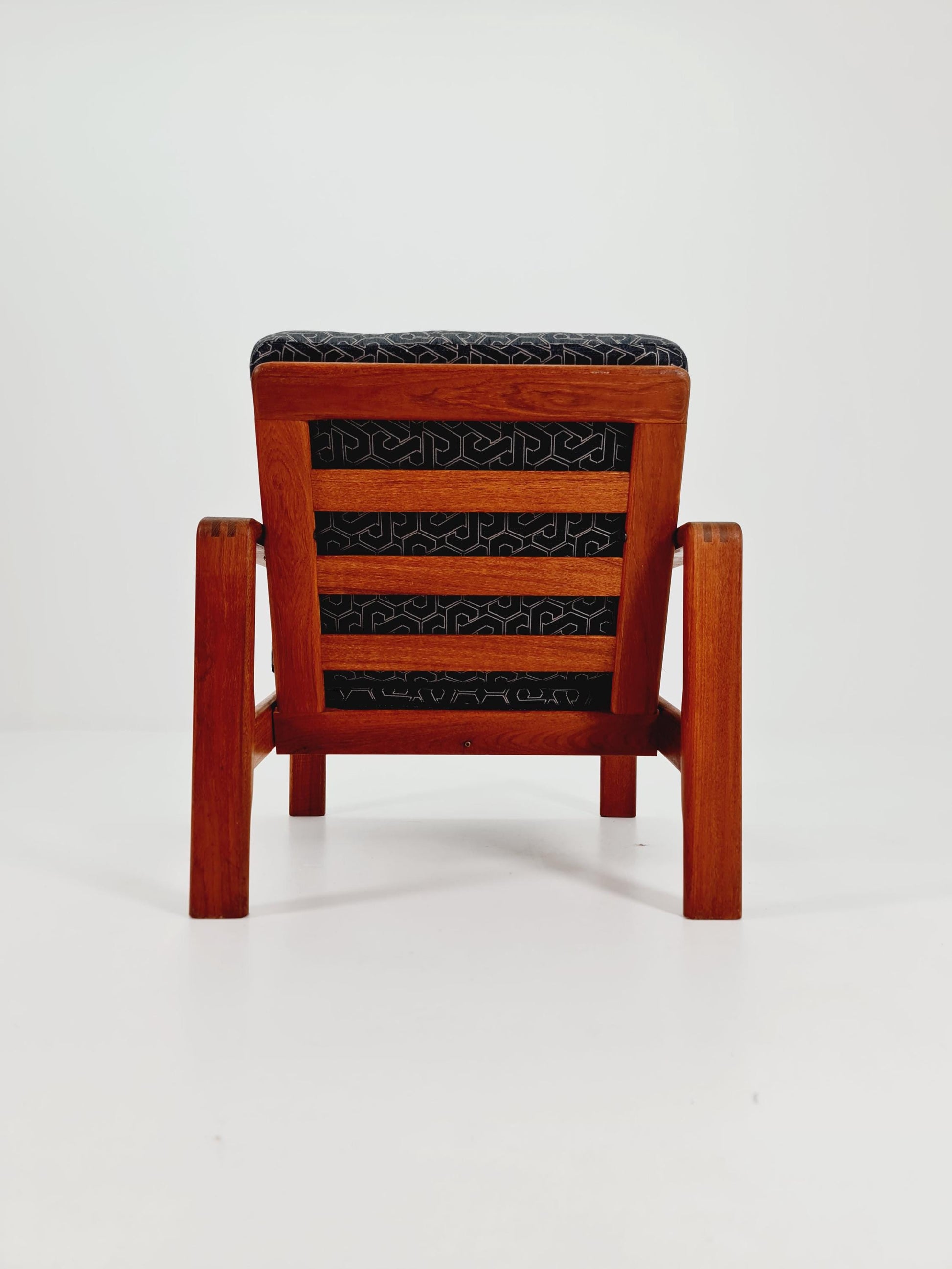 Mid Century Solid teak lounge chair/ Easy chair , 1960s