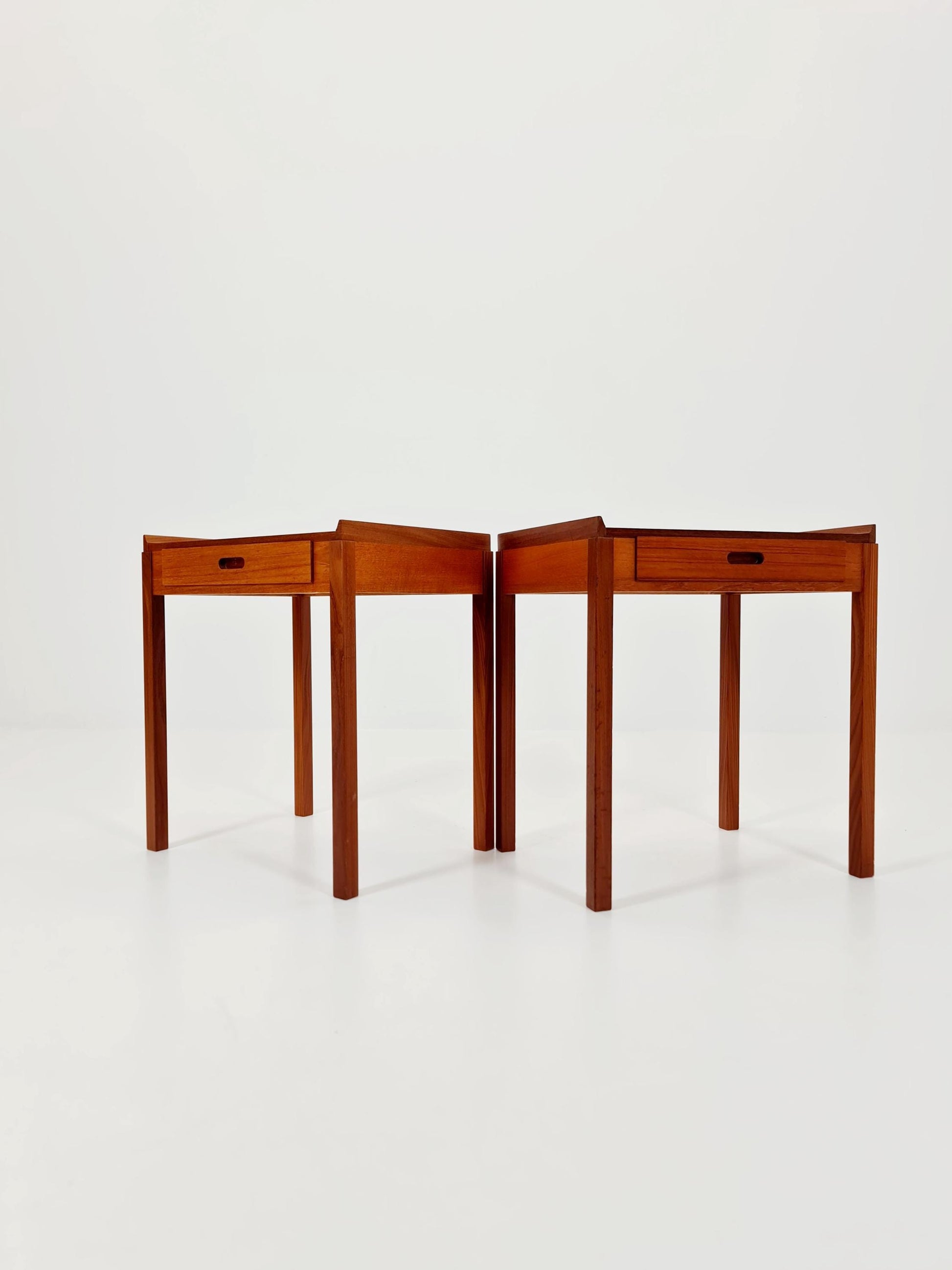 Pair of Dansih Midcentury Teak Vintage Side table/ Bedside table/ Night stand 1960s