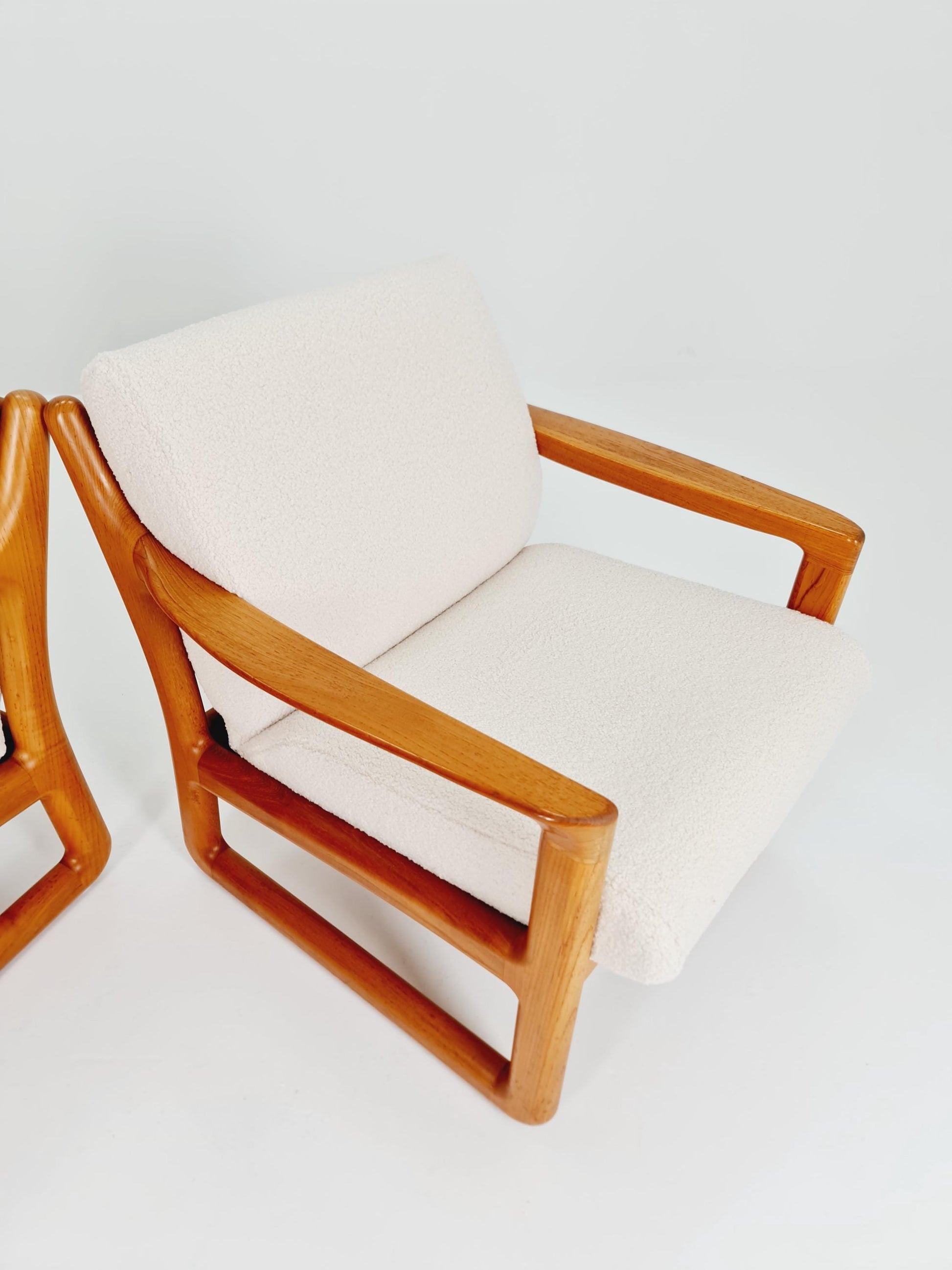 Mid century teak easy lounge chairs for Silkeborg , 1960s