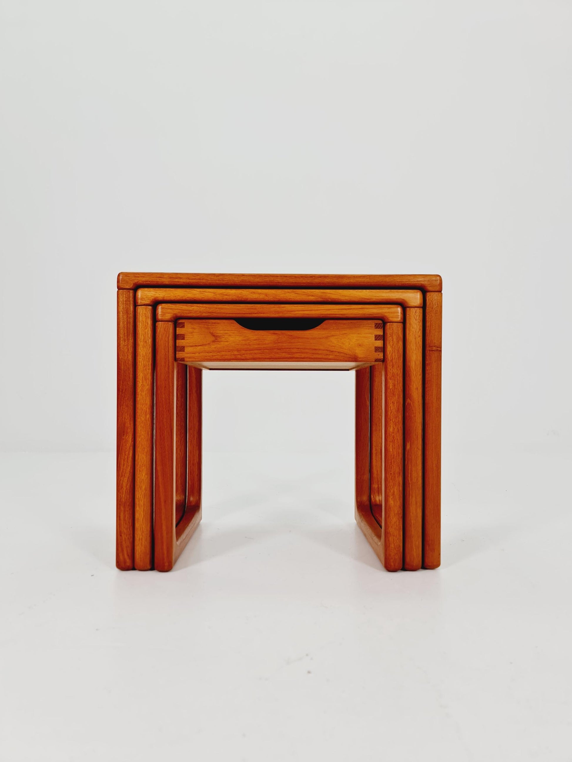 Midcentury Danish Solid teak Nesting Tables by Salin Nyborg 1960s