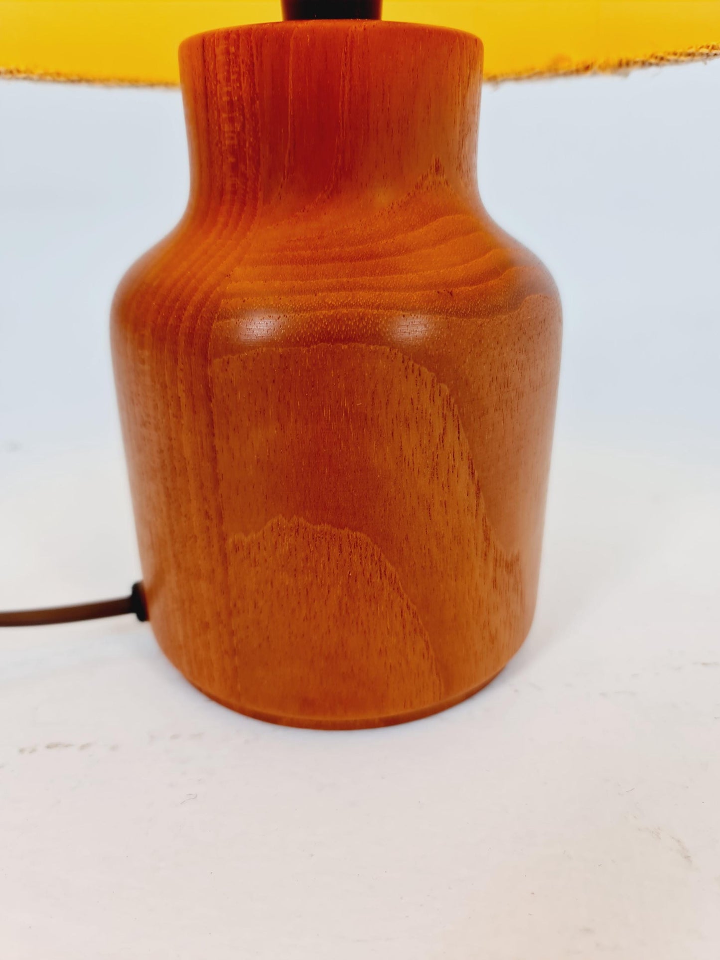 Mid century solid teak table lamp by Bestorm, 1960s