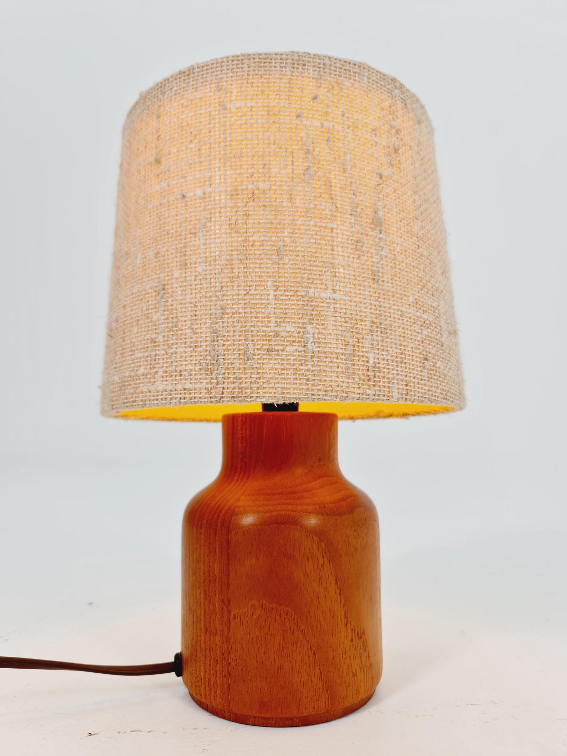 Mid century solid teak table lamp by Bestorm, 1960s