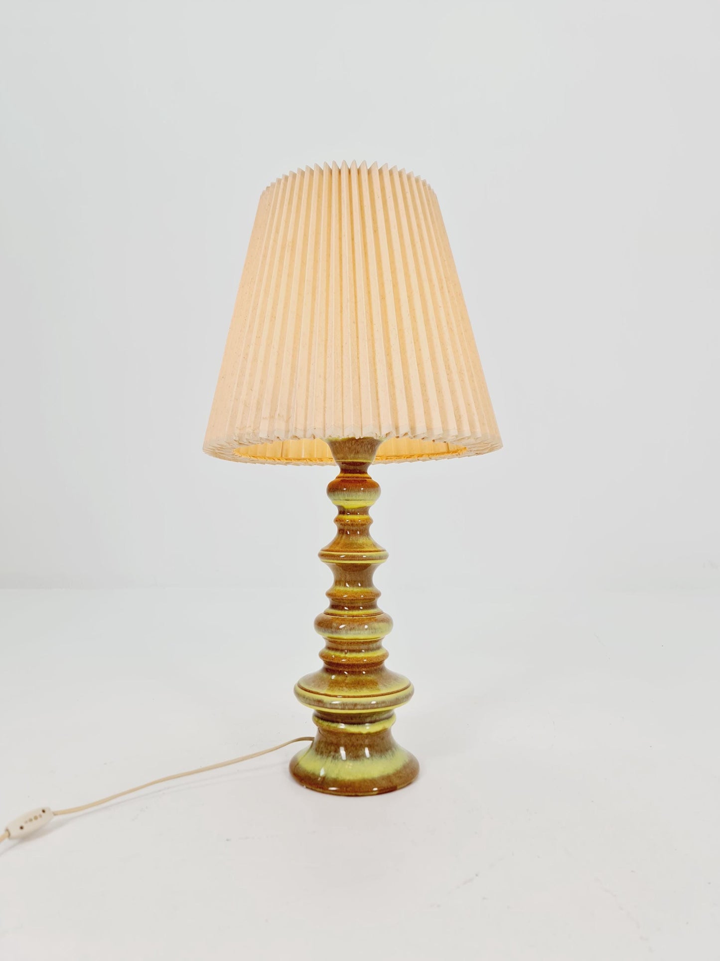 Mid century ceramic handmade floor lamp 1960s Germany