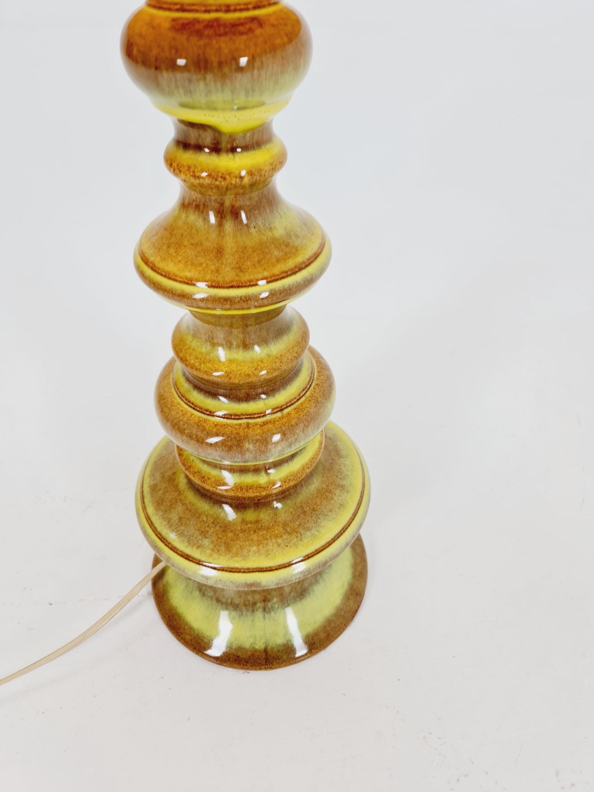 Mid century ceramic handmade floor lamp 1960s Germany