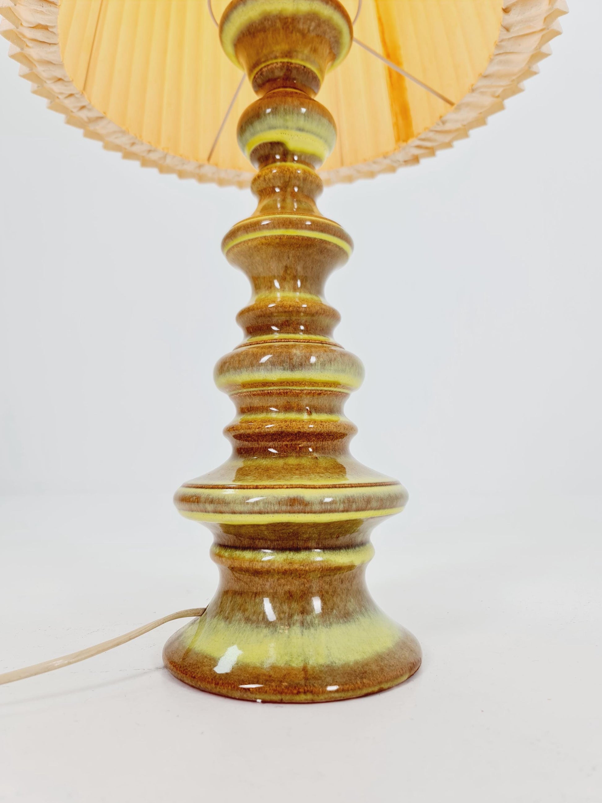 Mid century ceramic handmade floor lamp 1960s Germany